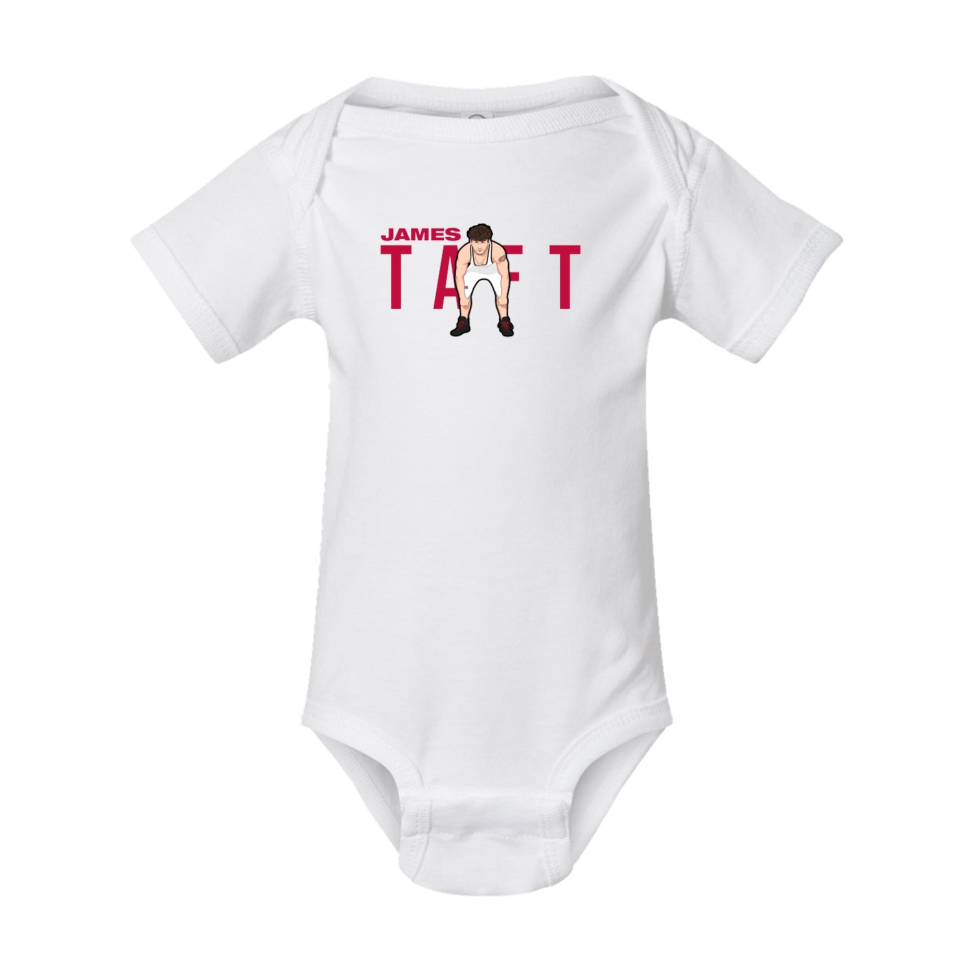 Baby Onesie — Player Name in White