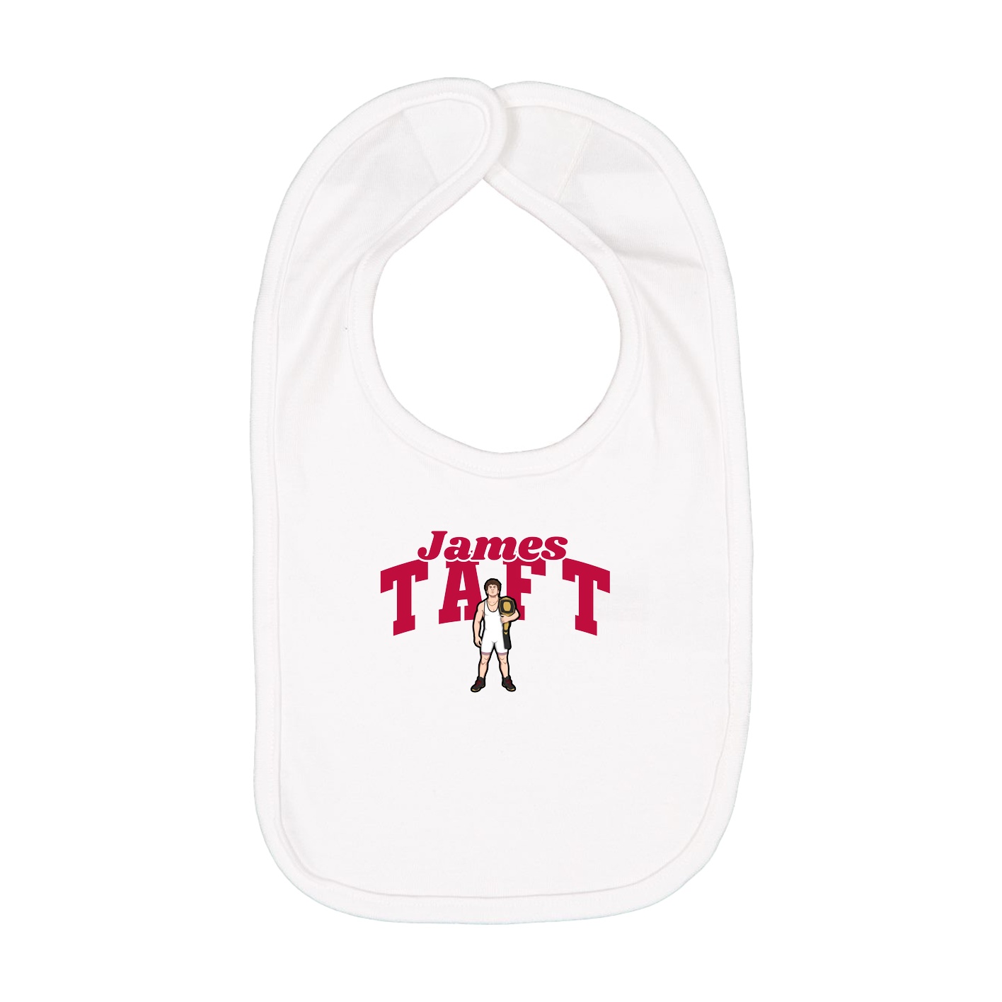 Infant Bib — Signature Arch in White