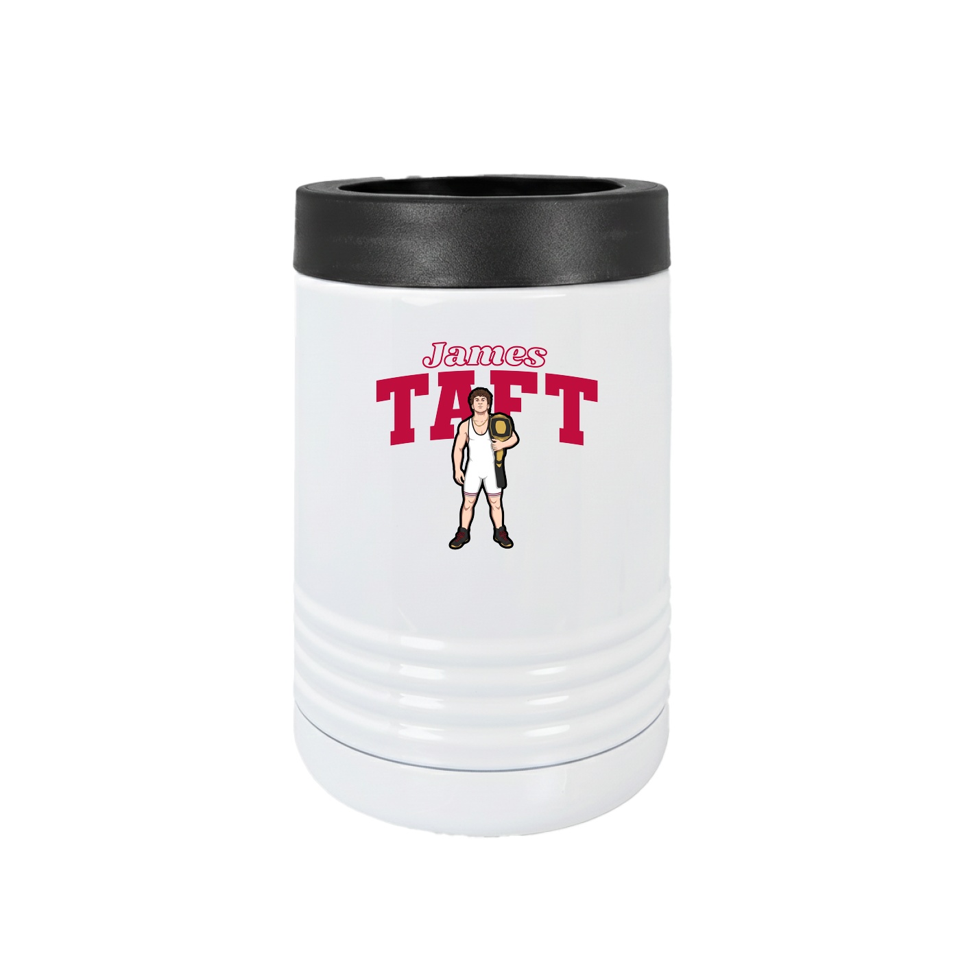 Beverage Holder — Name Arch in White