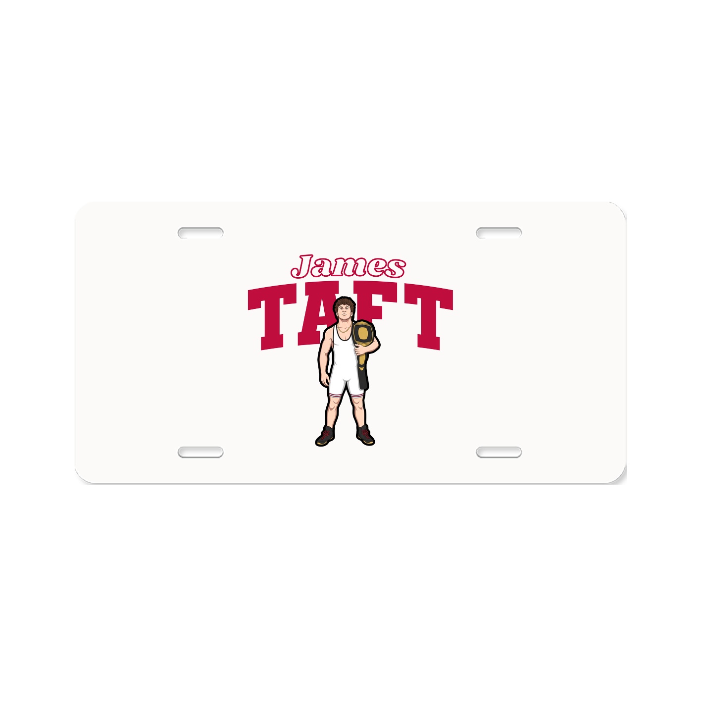 License Plate — Name Arch in Classic