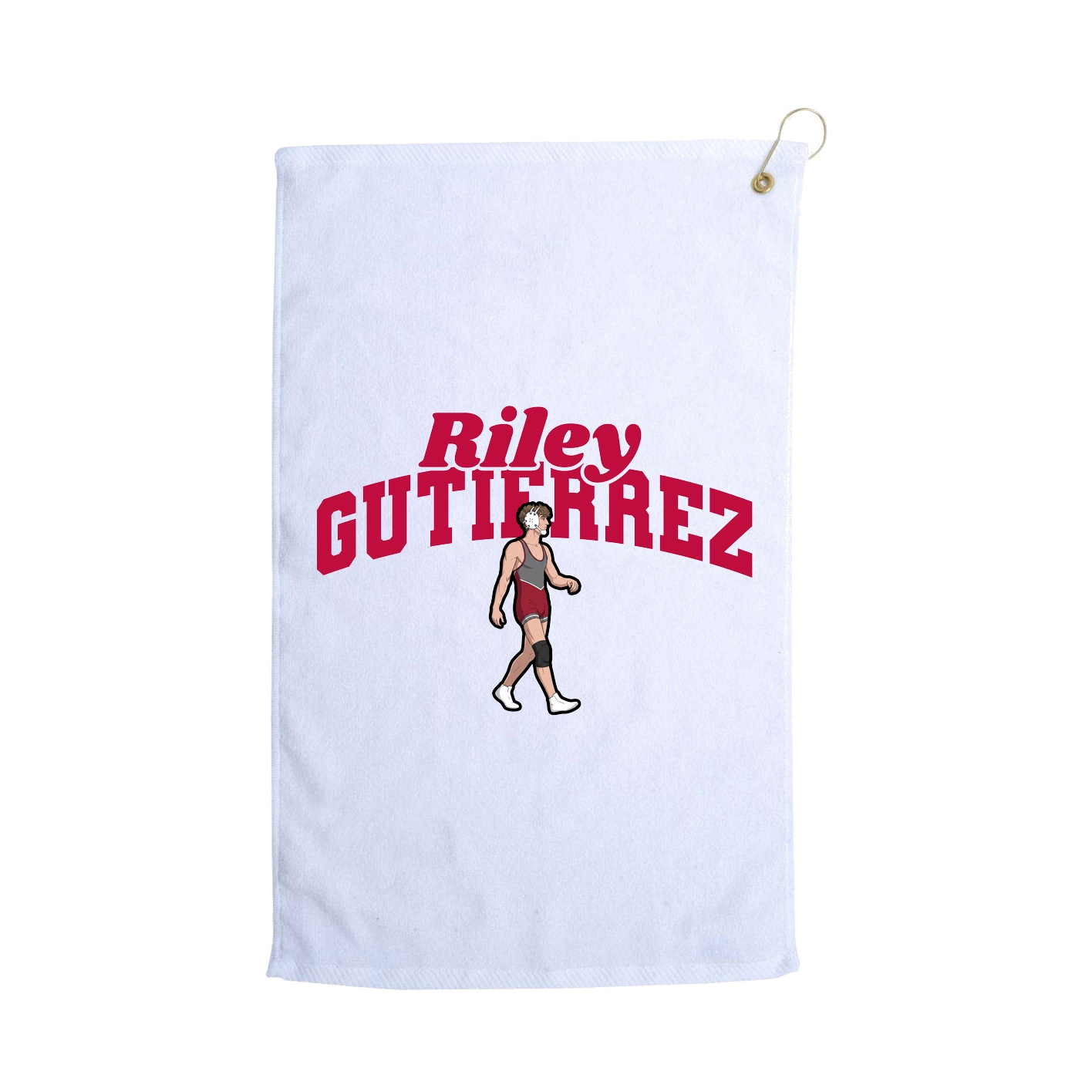 Golf Towel — Signature Arch in White