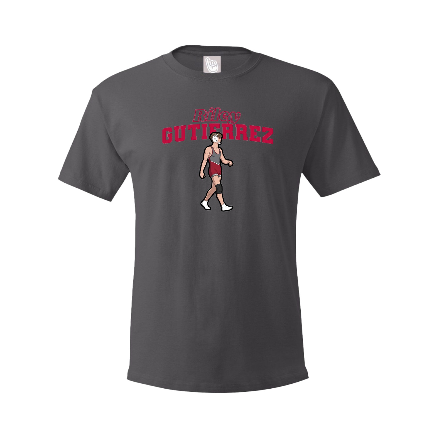 Tee — Name Arch in Grey