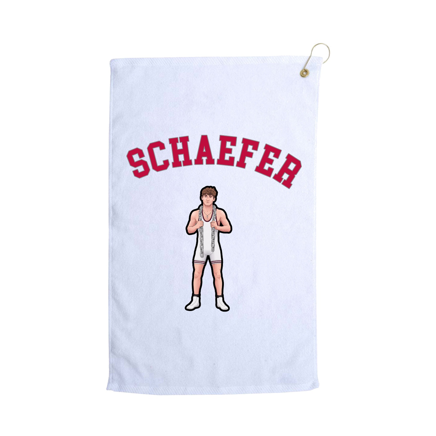 Golf Towel — Shirsey Arch in White