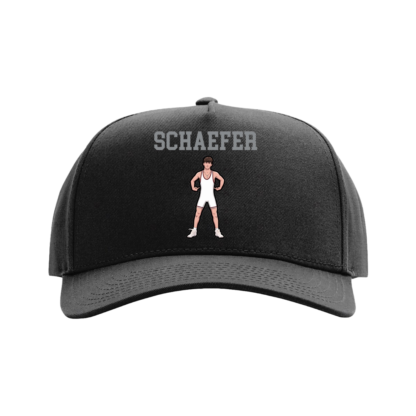 Full Fabric Five-Panel Champ Cap — Shirsey in Black
