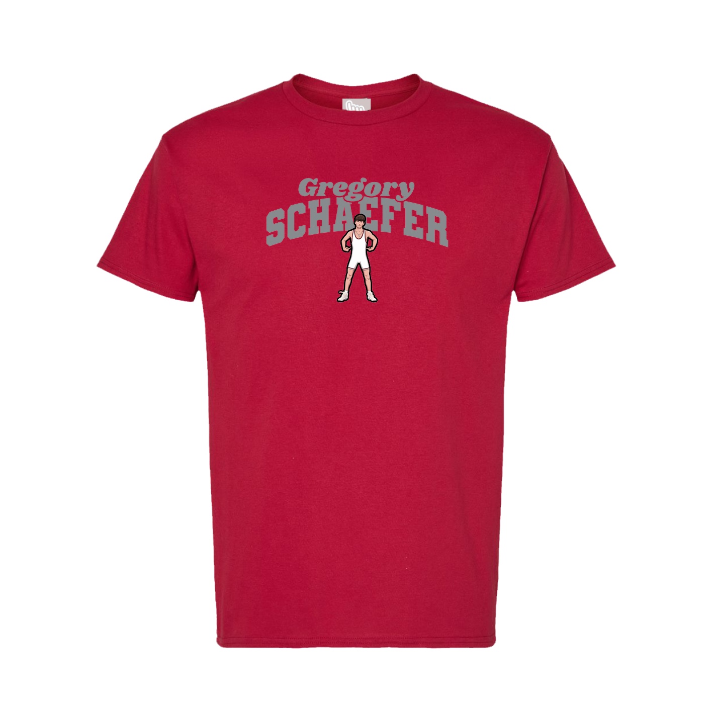 Tee — Signature Arch in Crimson