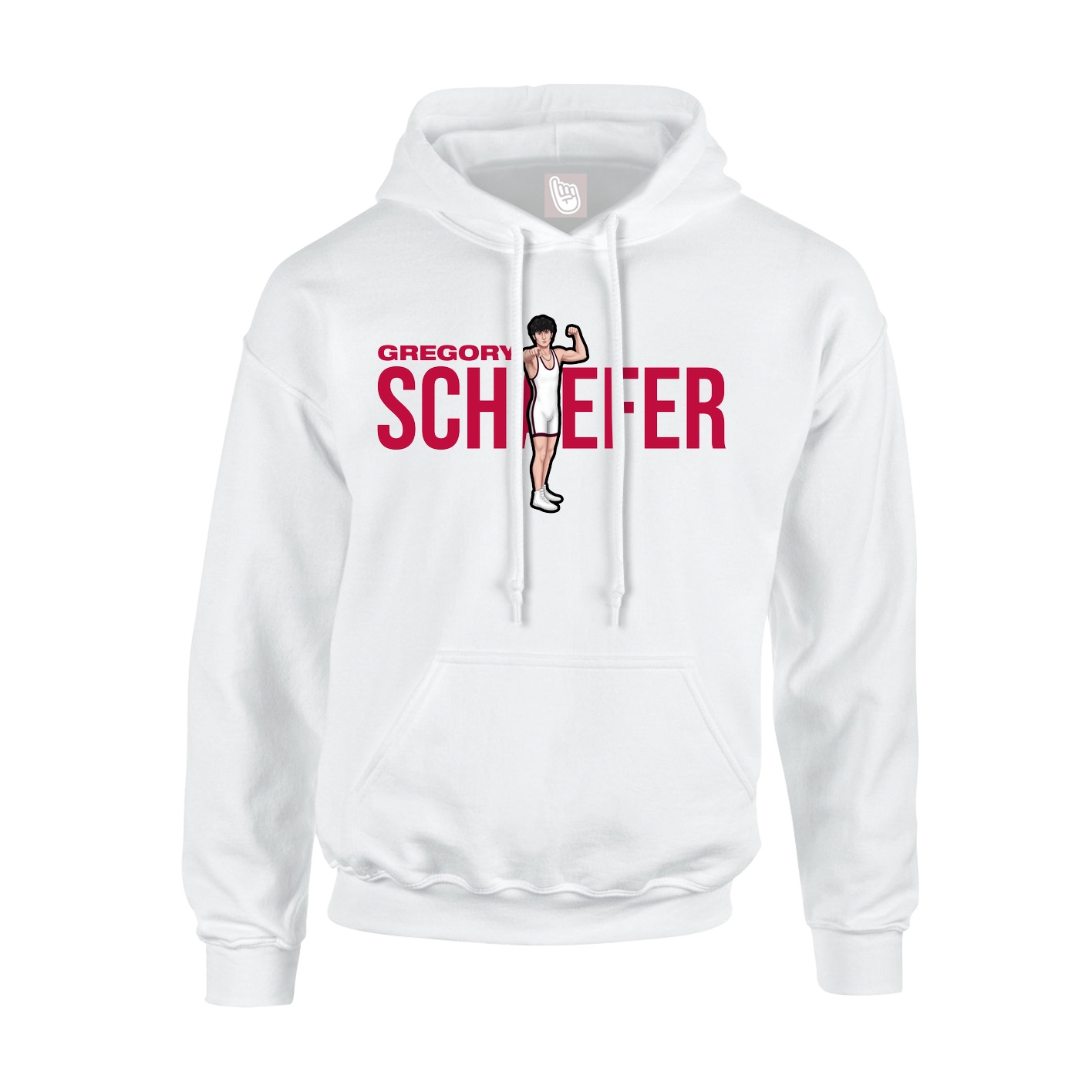 Youth Hoodie — Player Name in White