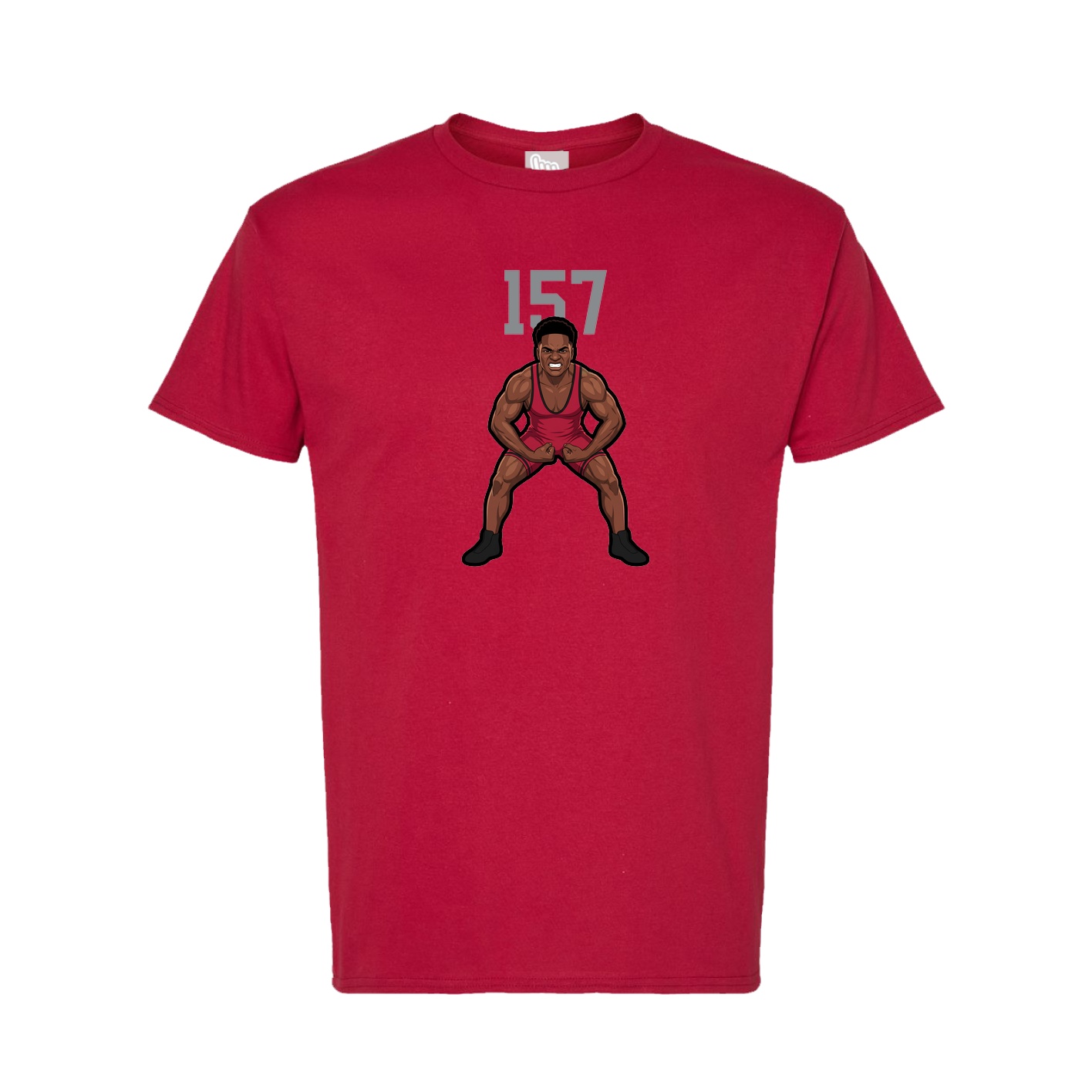 Tee — Number Top in Crimson