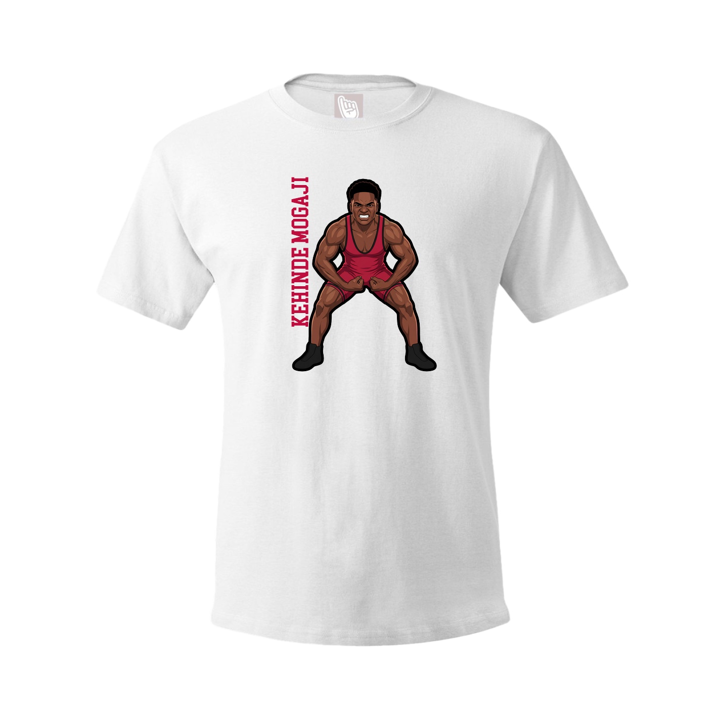 Youth Tee — Name Vertical in White