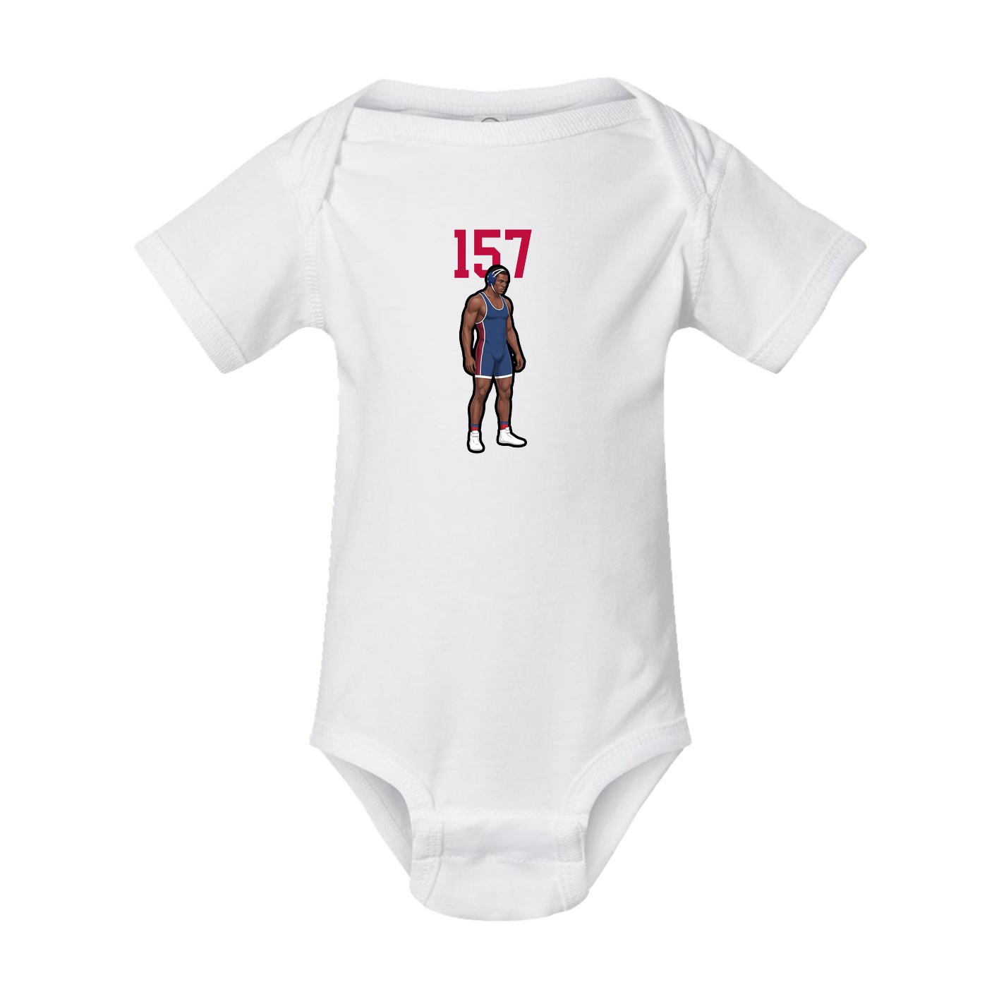 Baby Onesie — Number Top in White