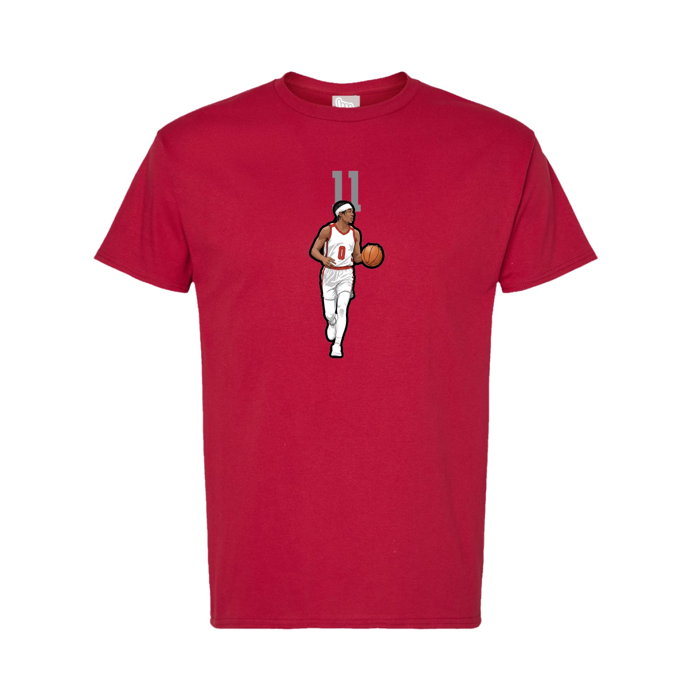 Tee — Number Top in Crimson