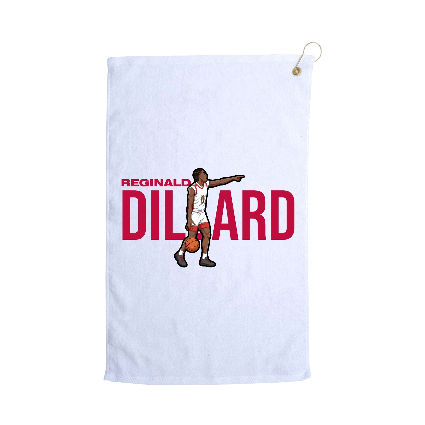Golf Towel — Player Name in White