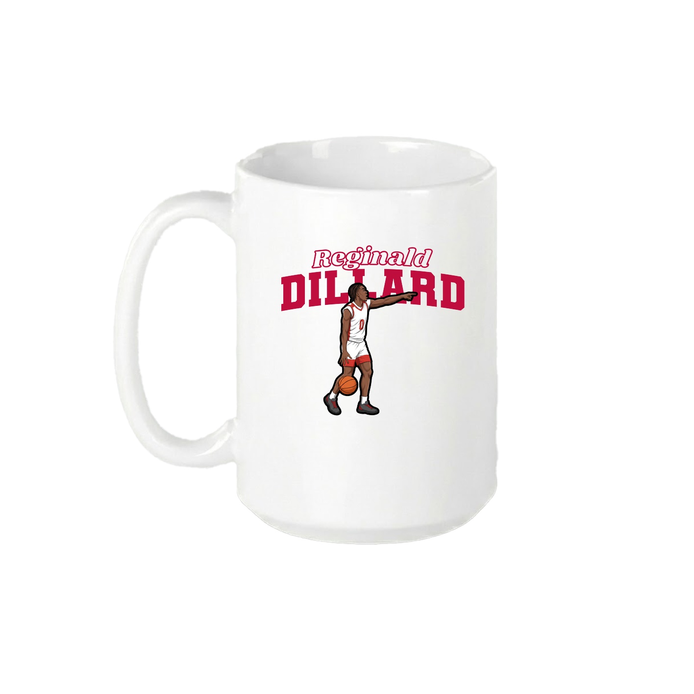 15oz Coffee Mug — Name Arch in White