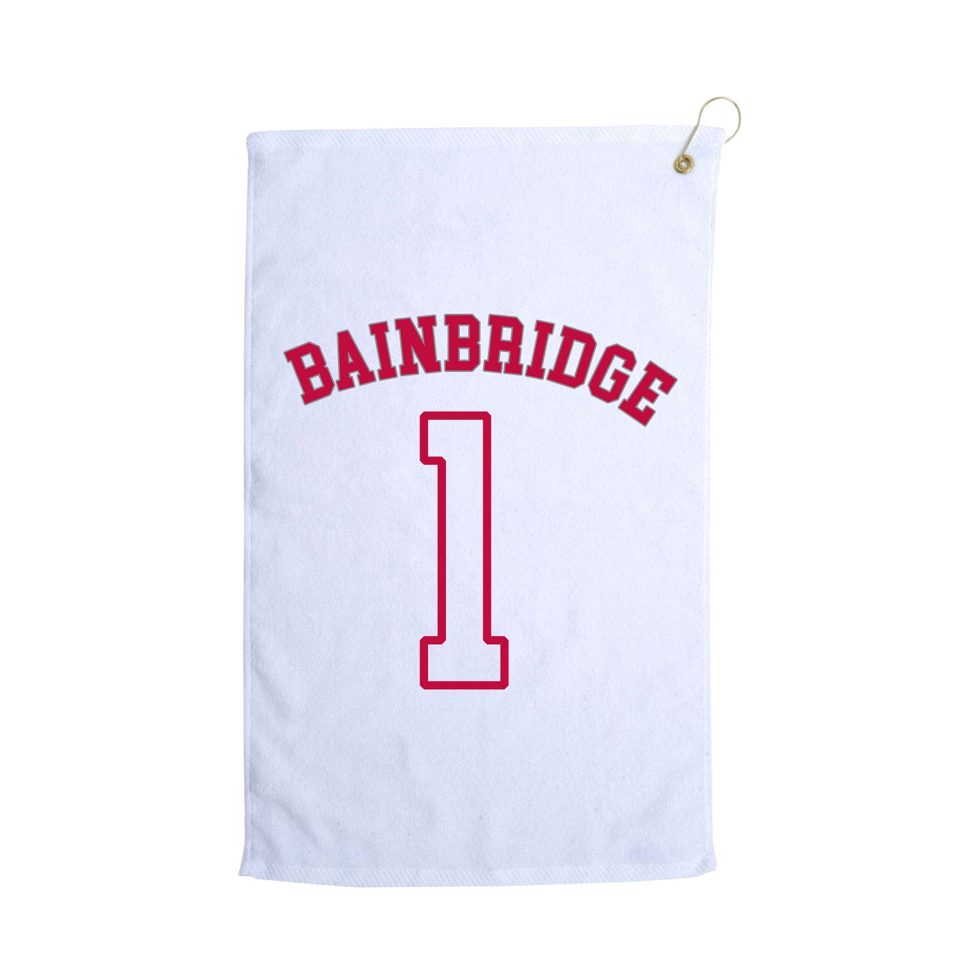 Golf Towel — Shirsey Arch in White