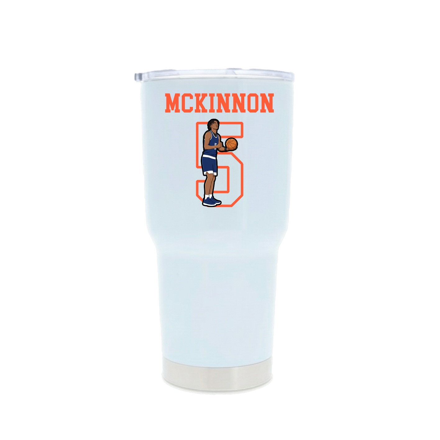 30oz Stainless Steel Tumbler — Shirsey in White