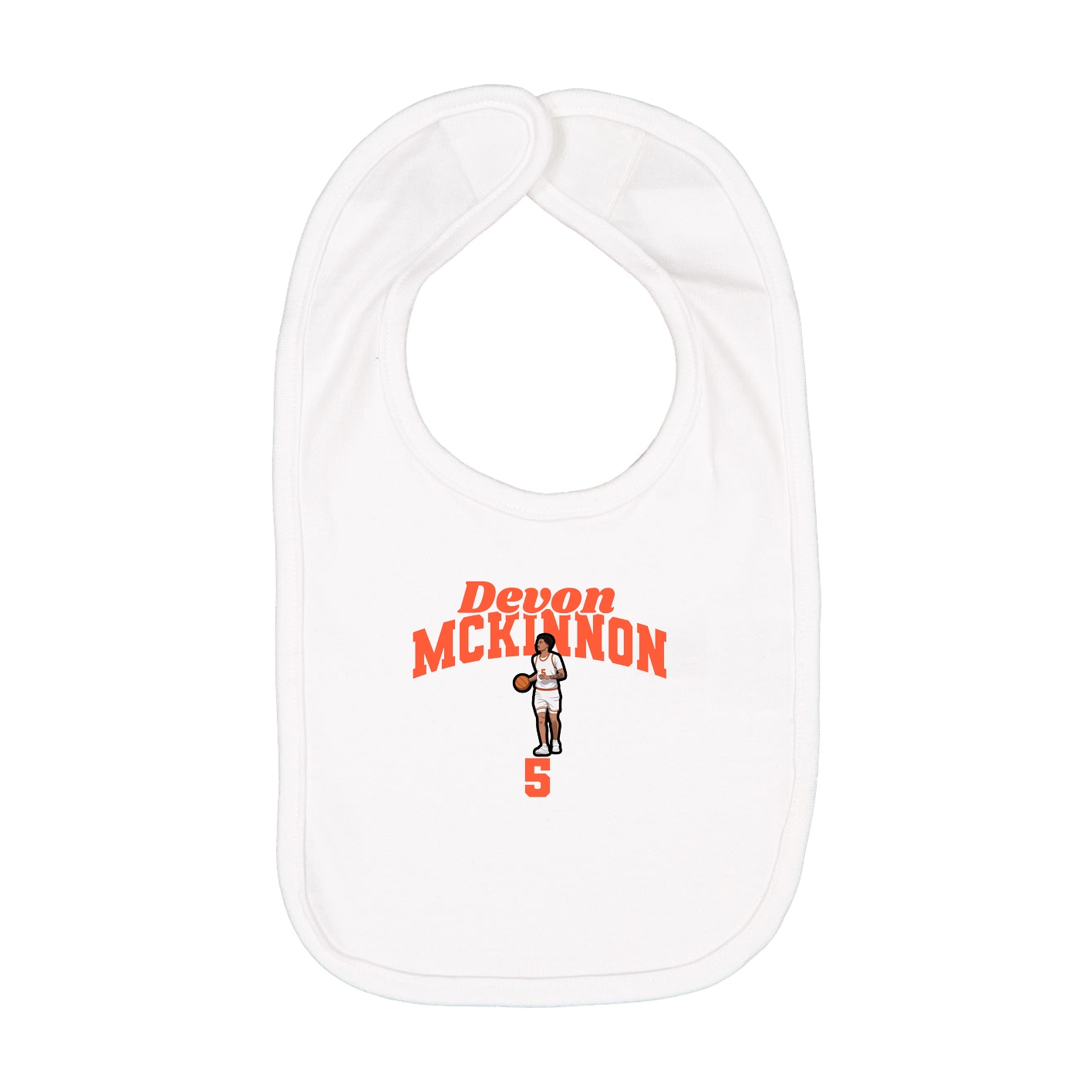 Infant Bib — Signature Arch in White
