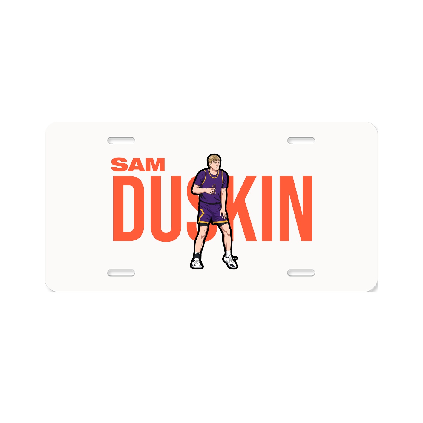 License Plate — Player Name in Classic