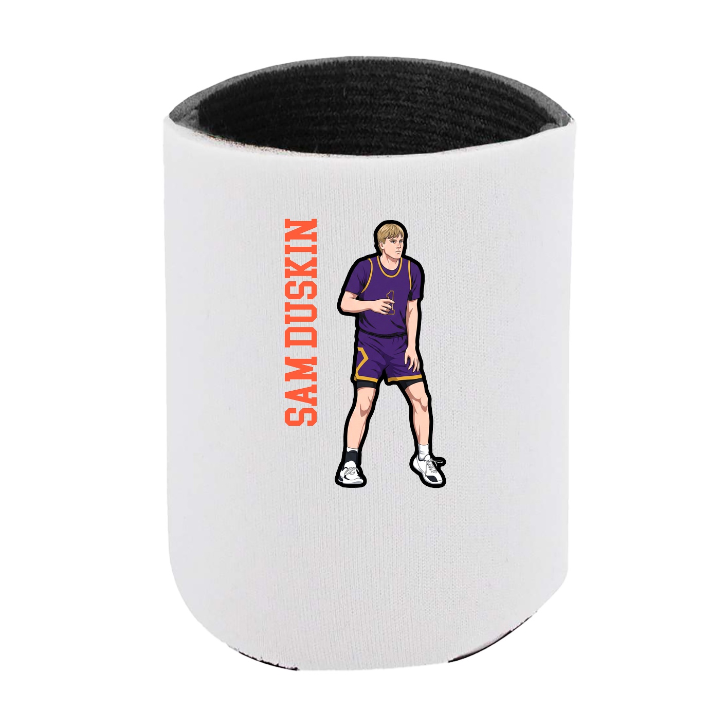 Can Holder — Name Vertical in White
