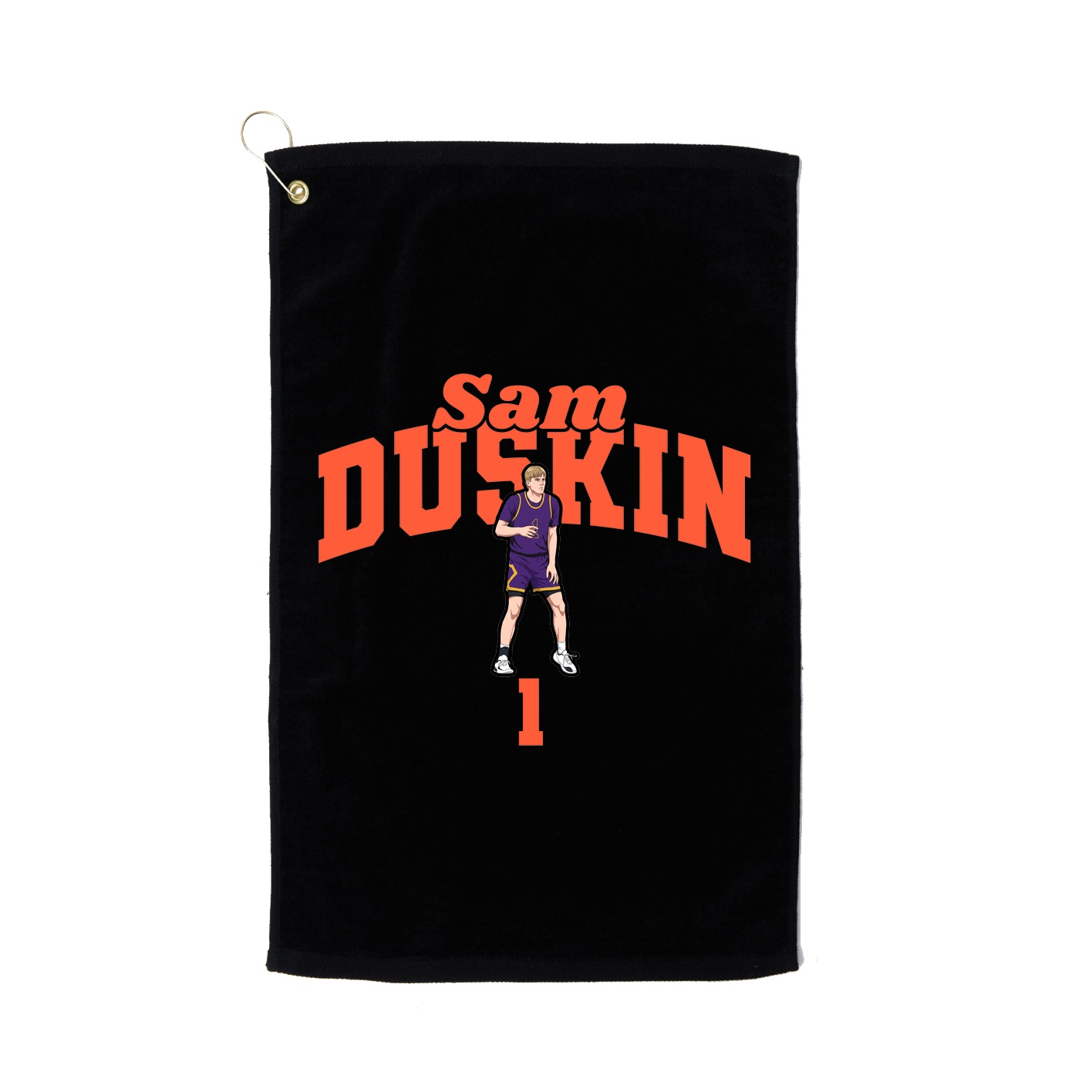 Golf Towel — Signature Arch in Black