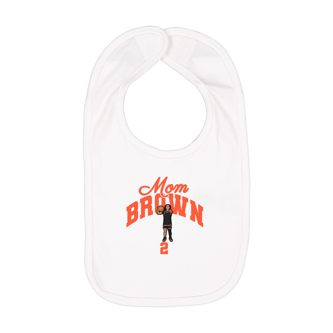 Infant Bib — Mothers Day Arch in White