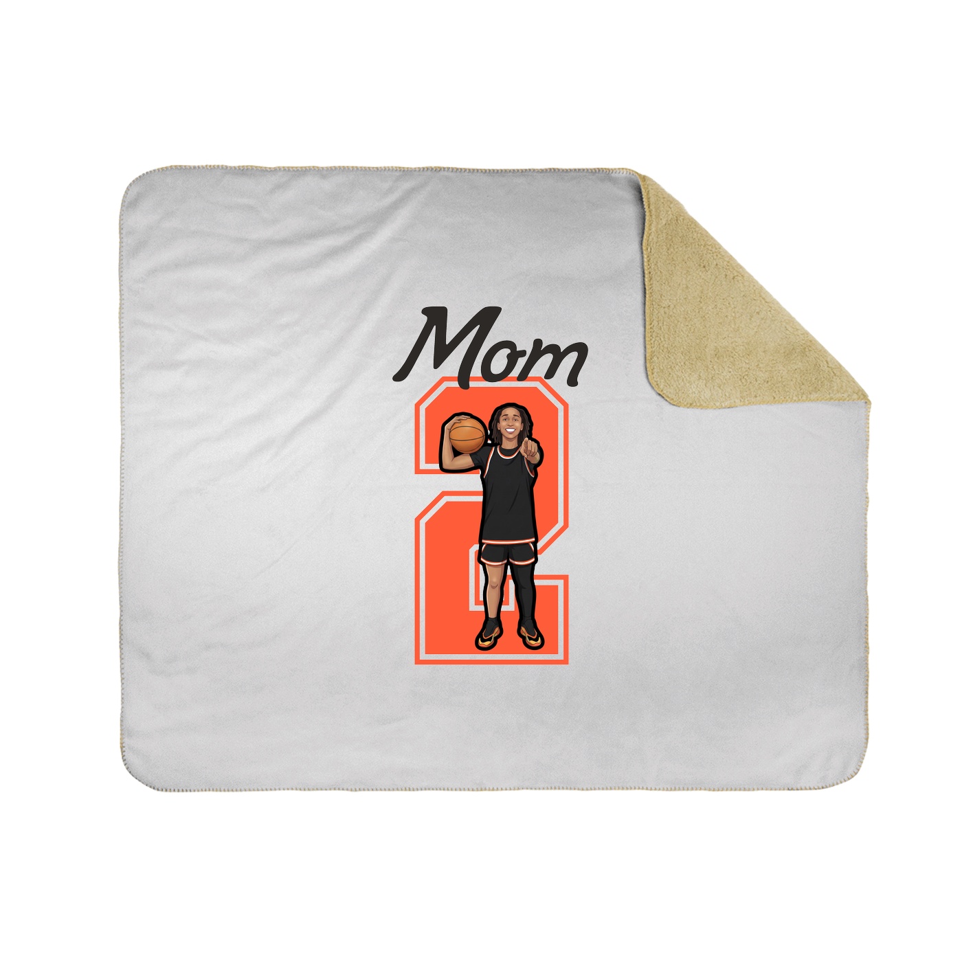 Throw Blanket — Mothers Day Shirsey in White