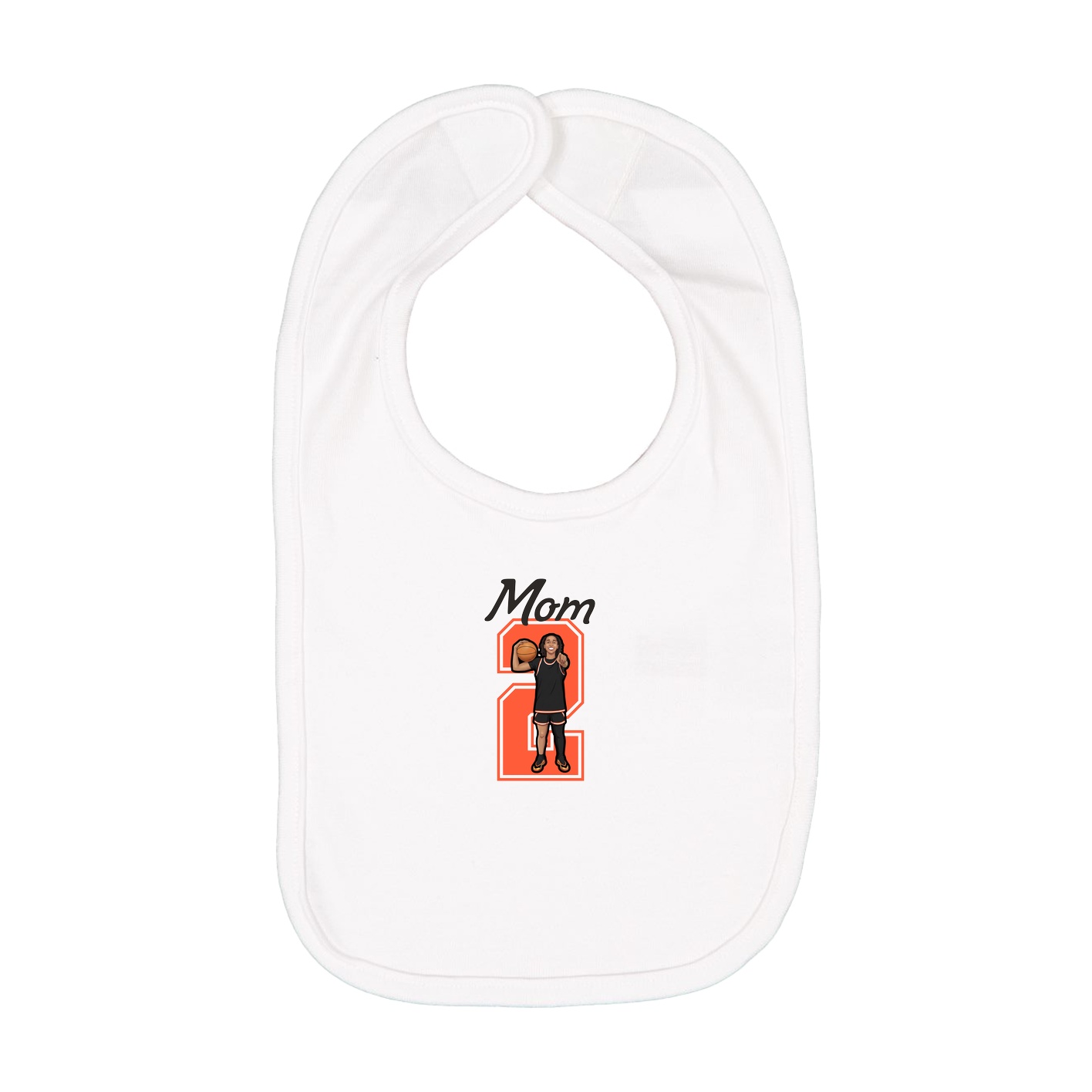 Infant Bib — Mothers Day Shirsey in White