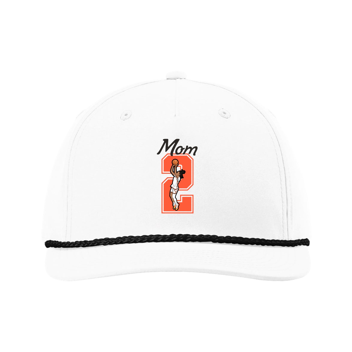 Five-Panel Classic Rope Cap — Mothers Day Shirsey in White