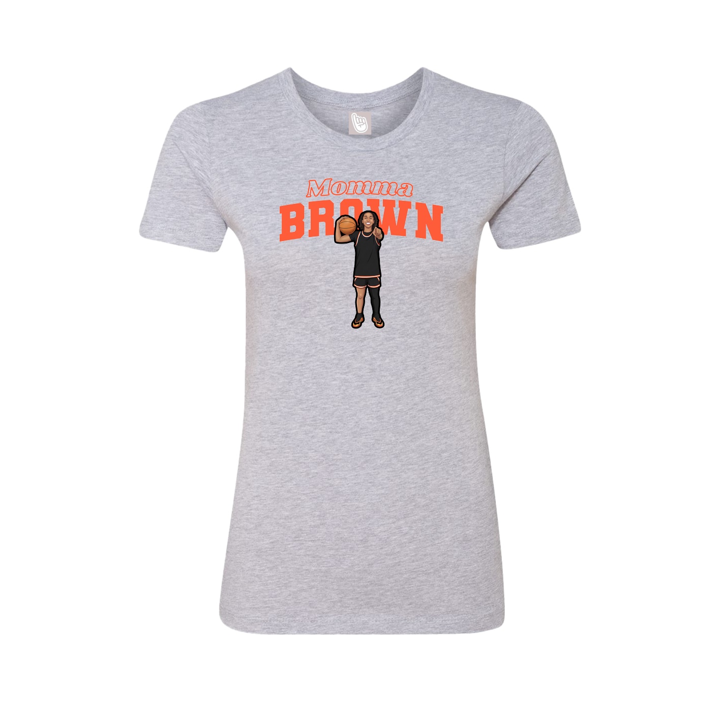 Womens Tee — Mothers Day Block in Grey
