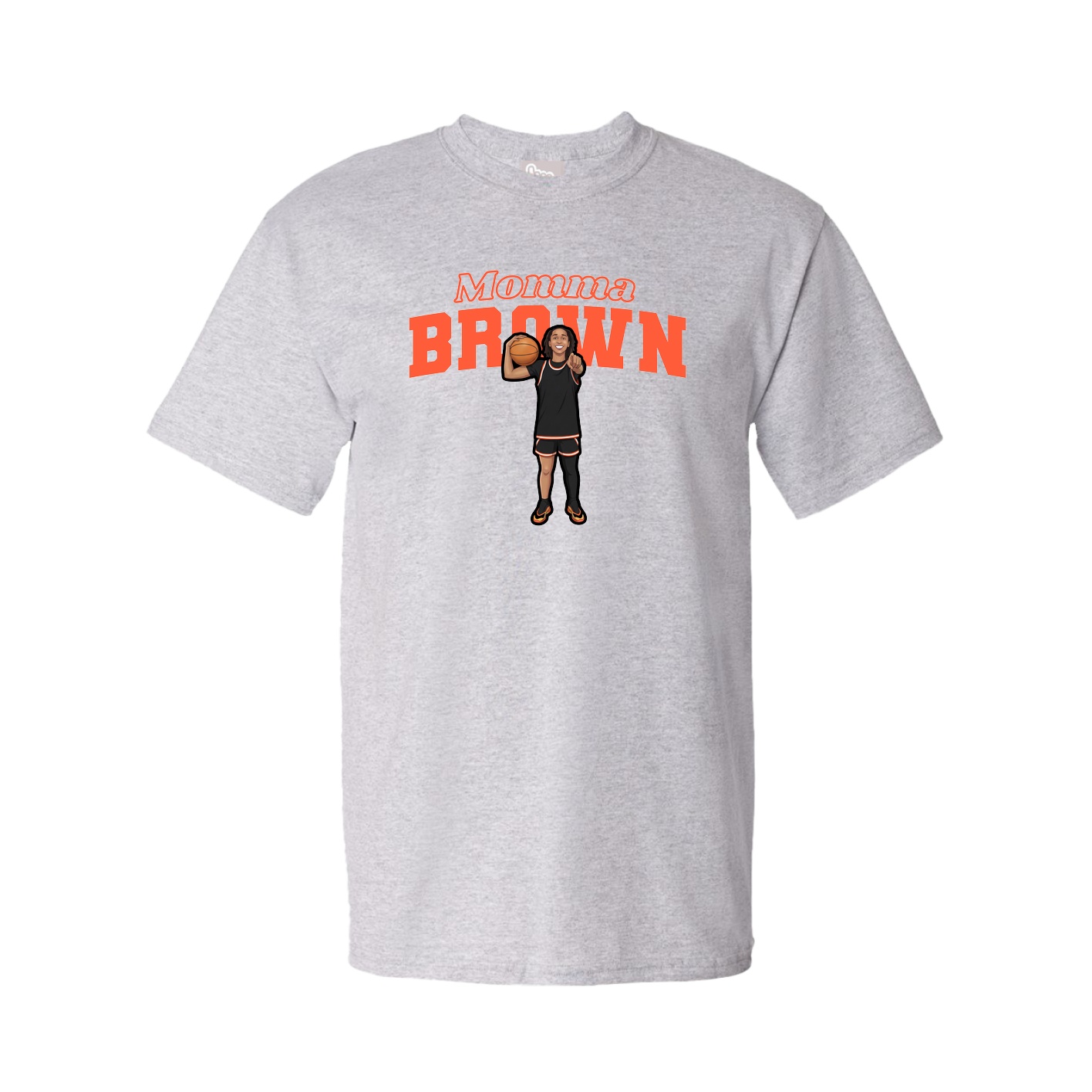 Youth Tee — Mothers Day Block in Grey
