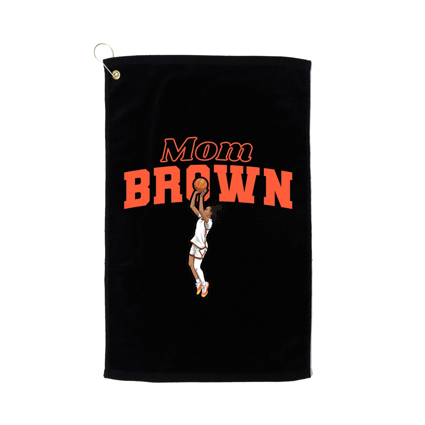 Golf Towel — Mothers Day Block in Black