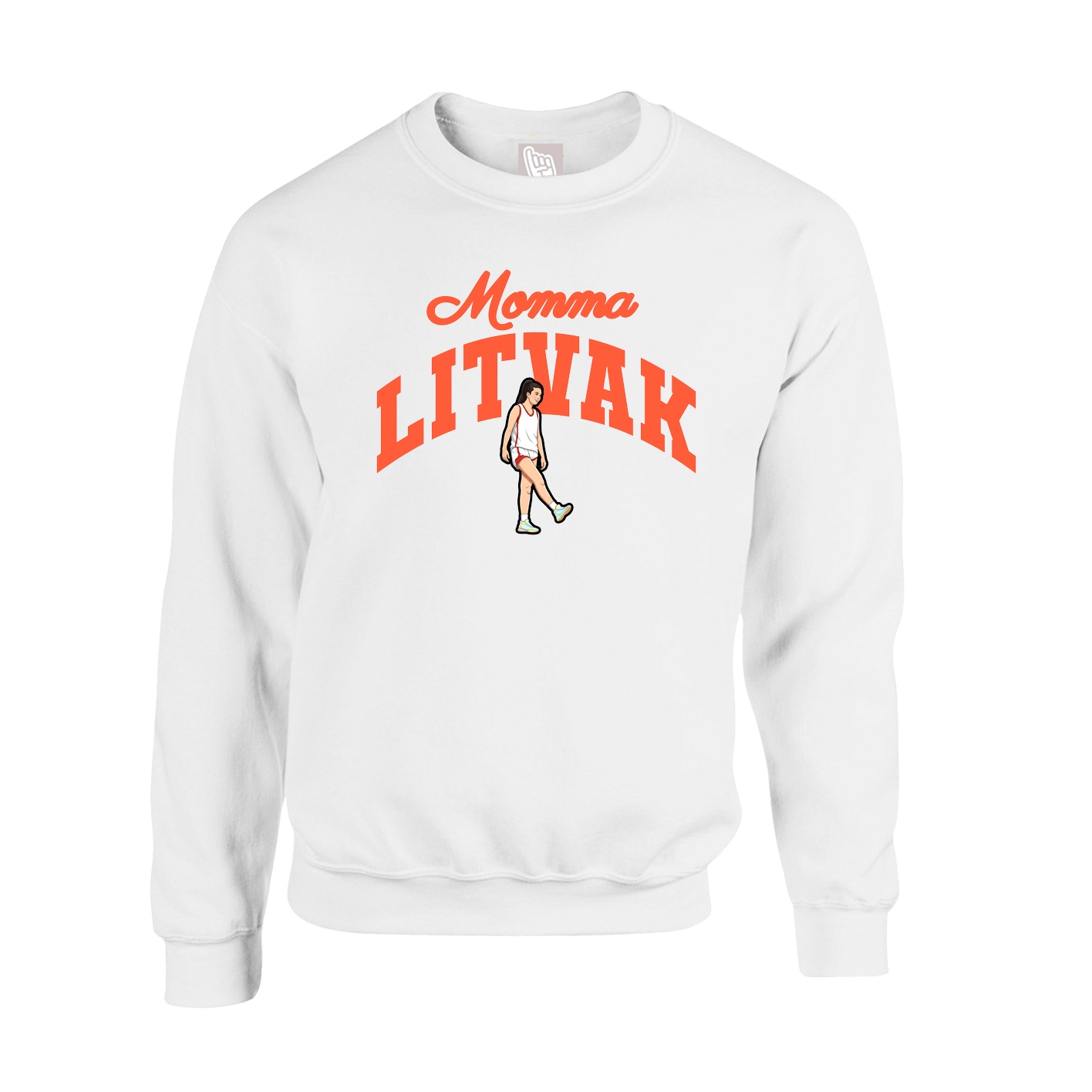 Fleece Crew — Mothers Day Arch in White