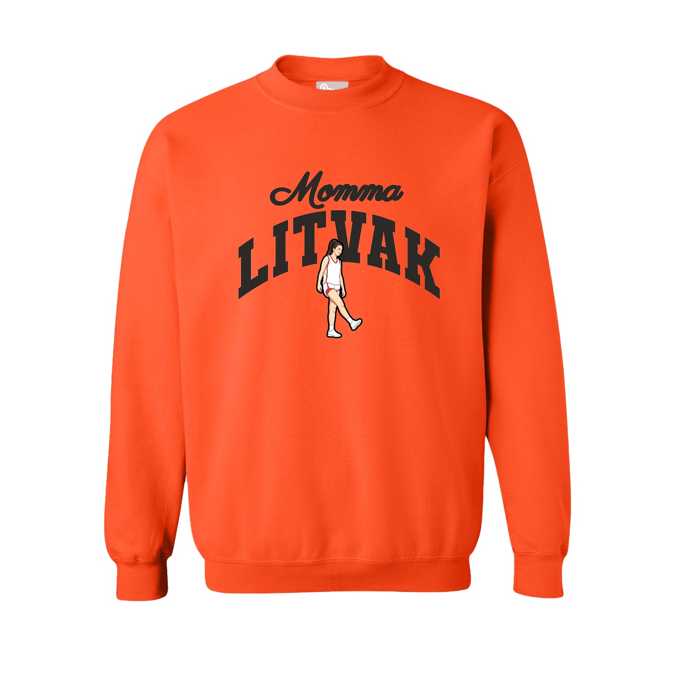 Fleece Crew — Mothers Day Arch in Orange