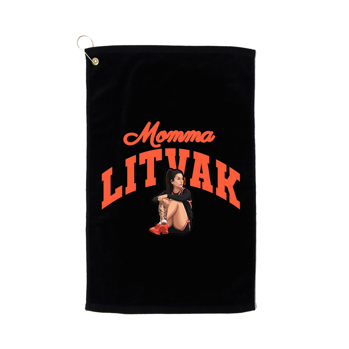 Golf Towel — Mothers Day Arch in Black