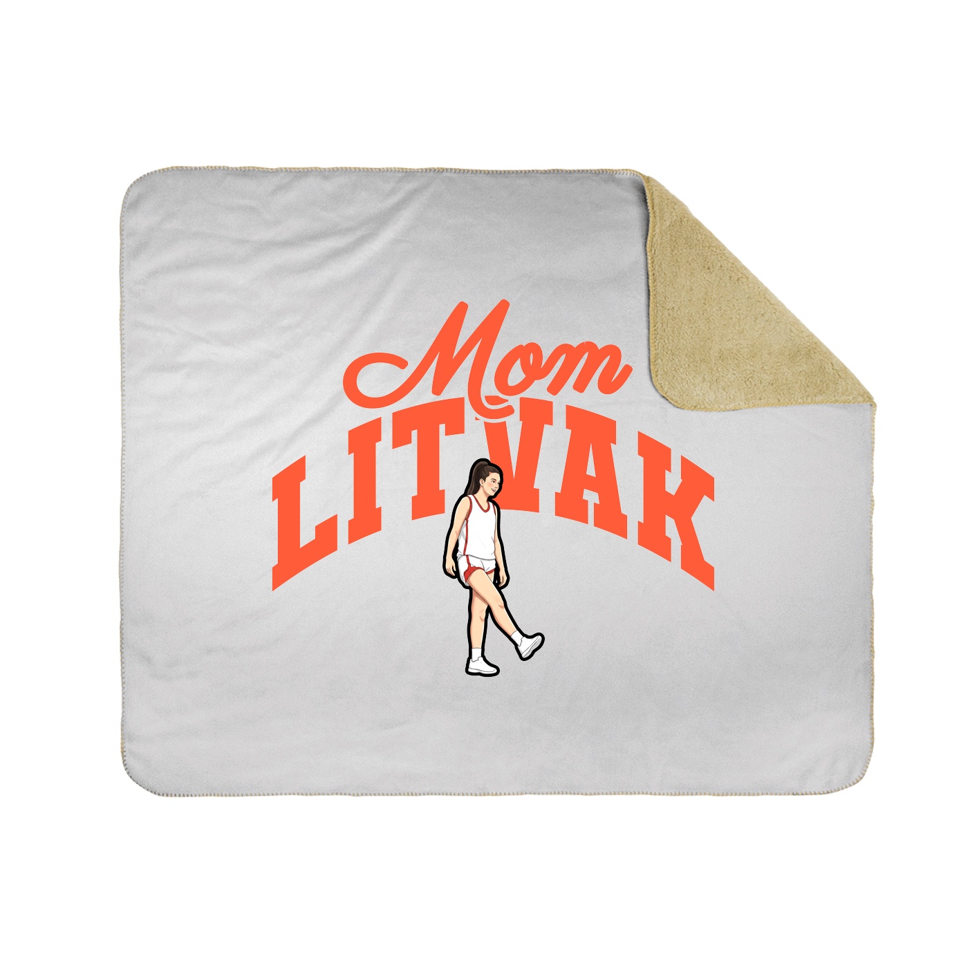 Throw Blanket — Mothers Day Arch in White