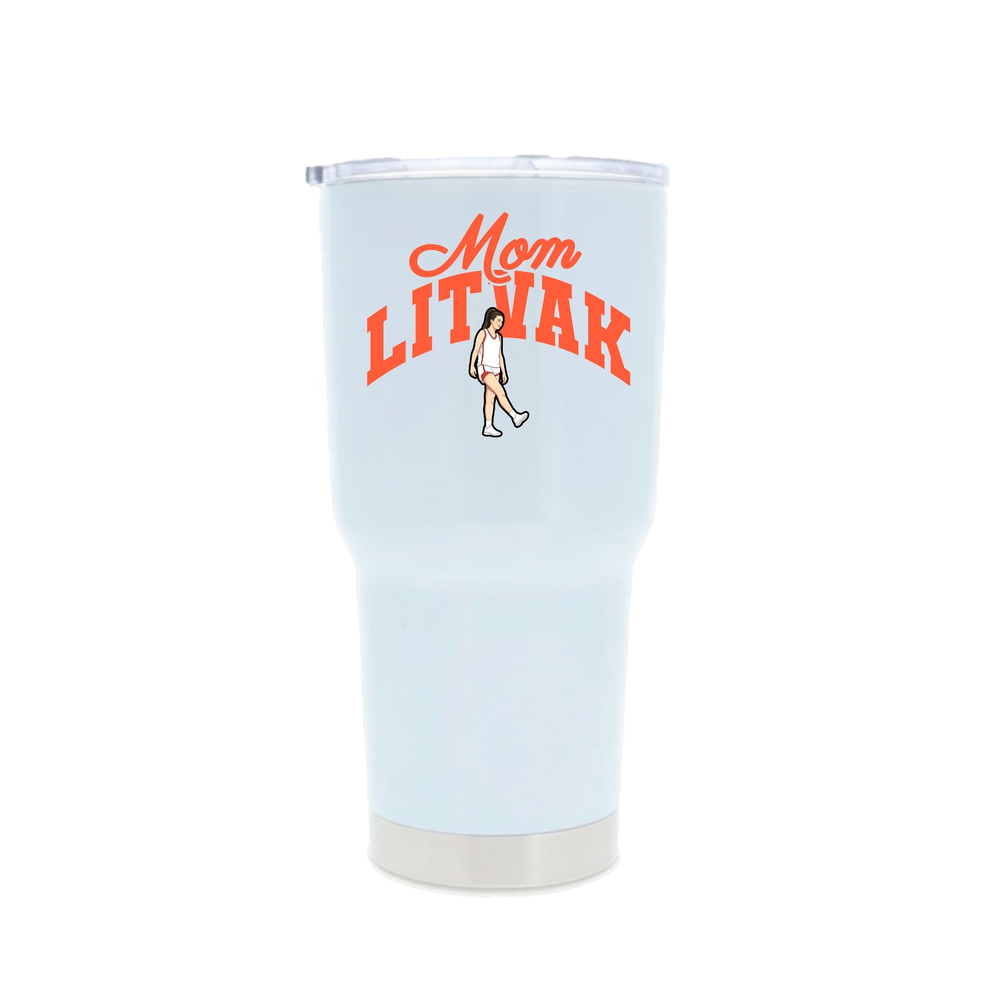 30oz Stainless Steel Tumbler — Mothers Day Arch in White