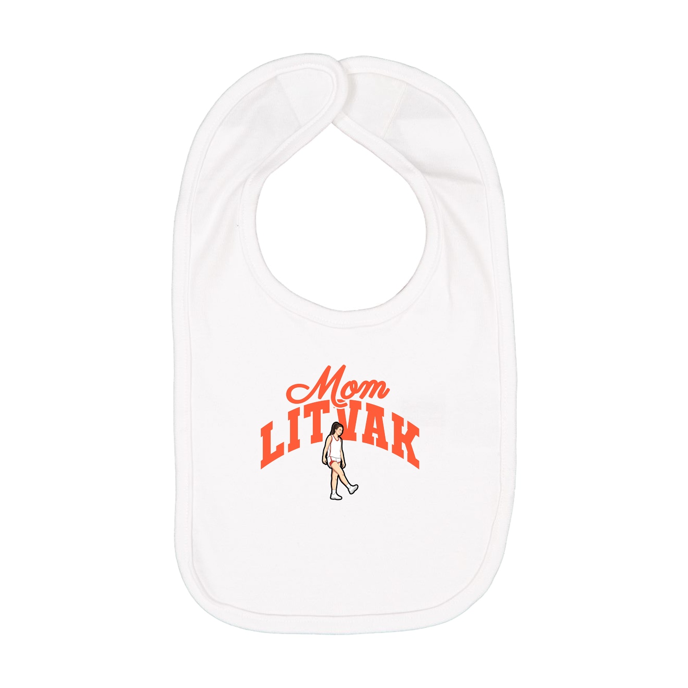 Infant Bib — Mothers Day Arch in White