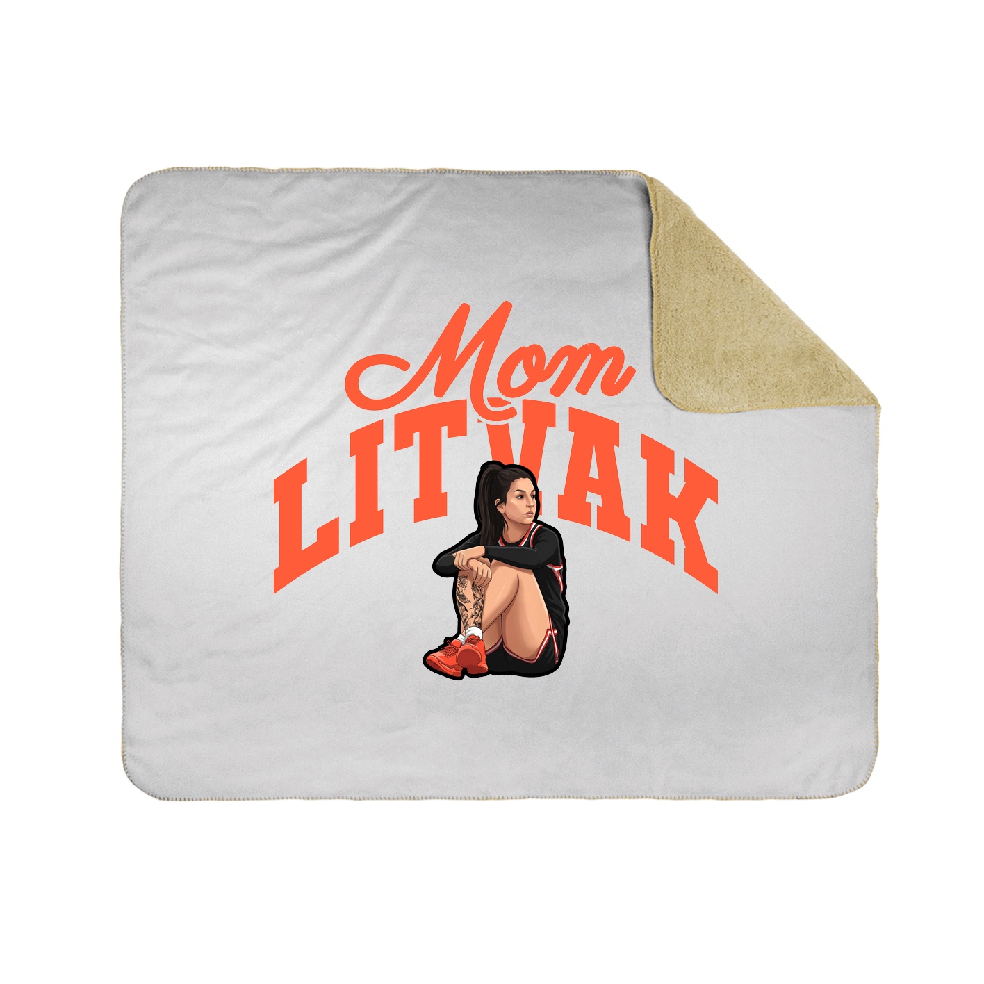 Throw Blanket — Mothers Day Arch in White