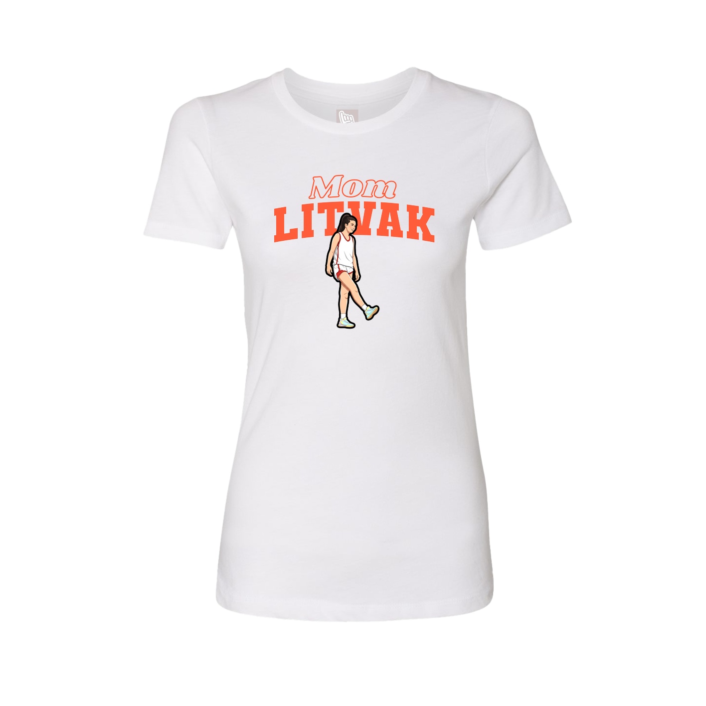 Womens Tee — Mothers Day Block in White