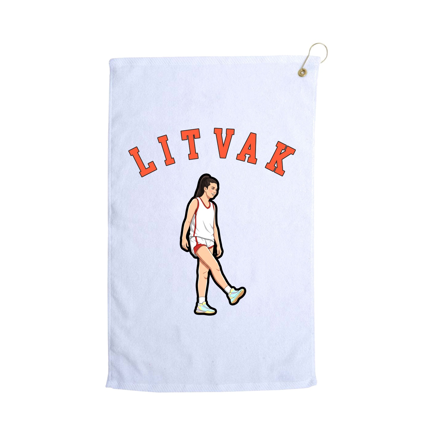 Golf Towel — Shirsey Arch in White