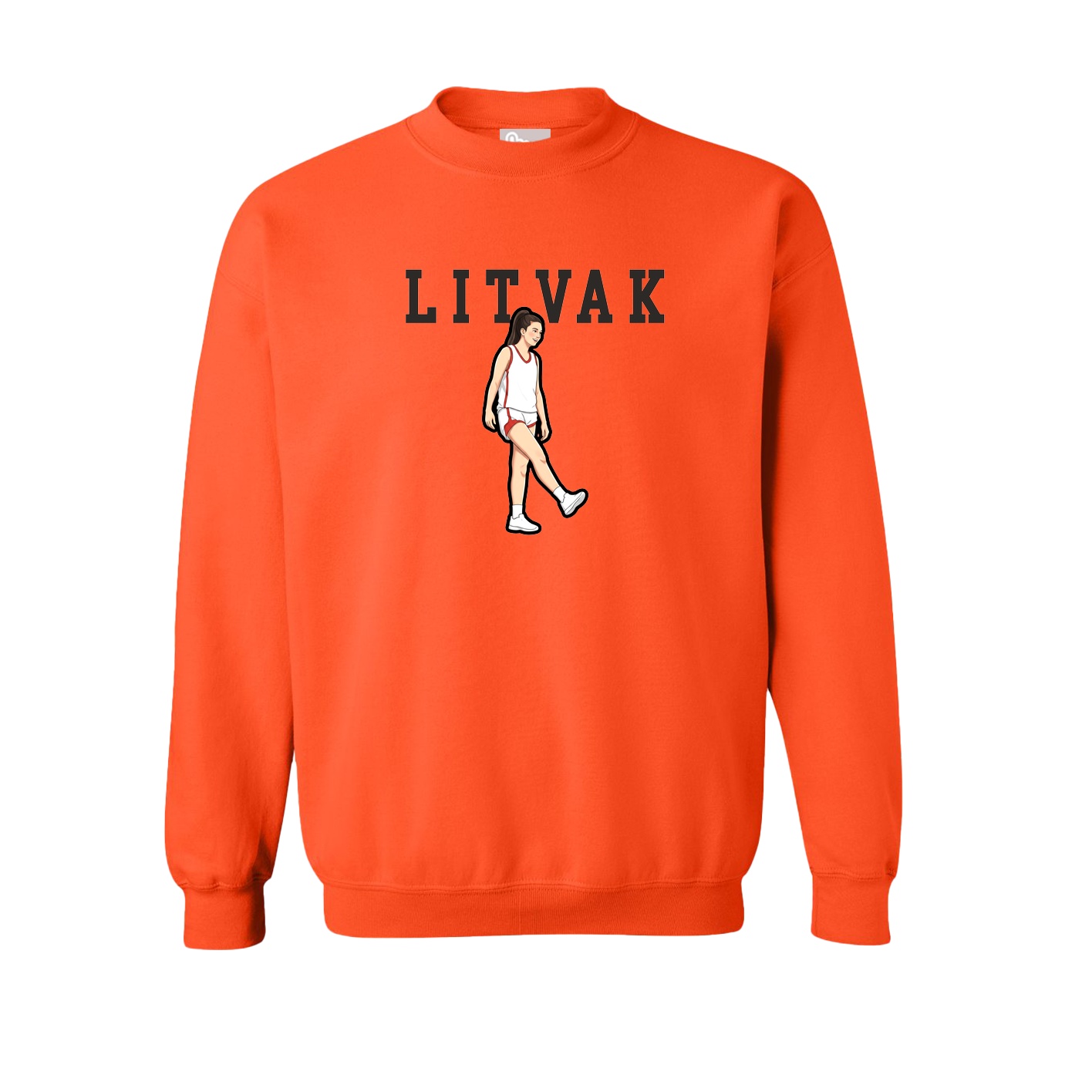 Fleece Crew — Shirsey in Orange