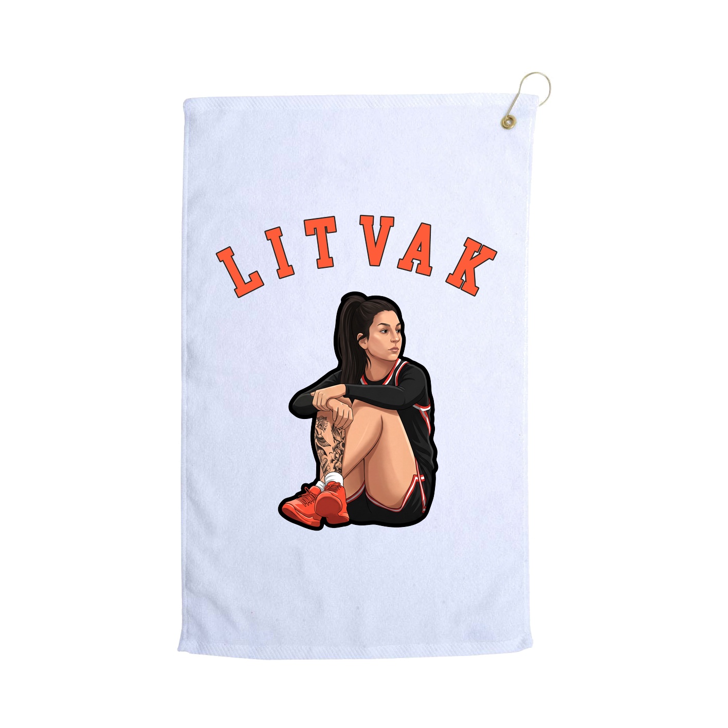 Golf Towel — Shirsey Arch in White