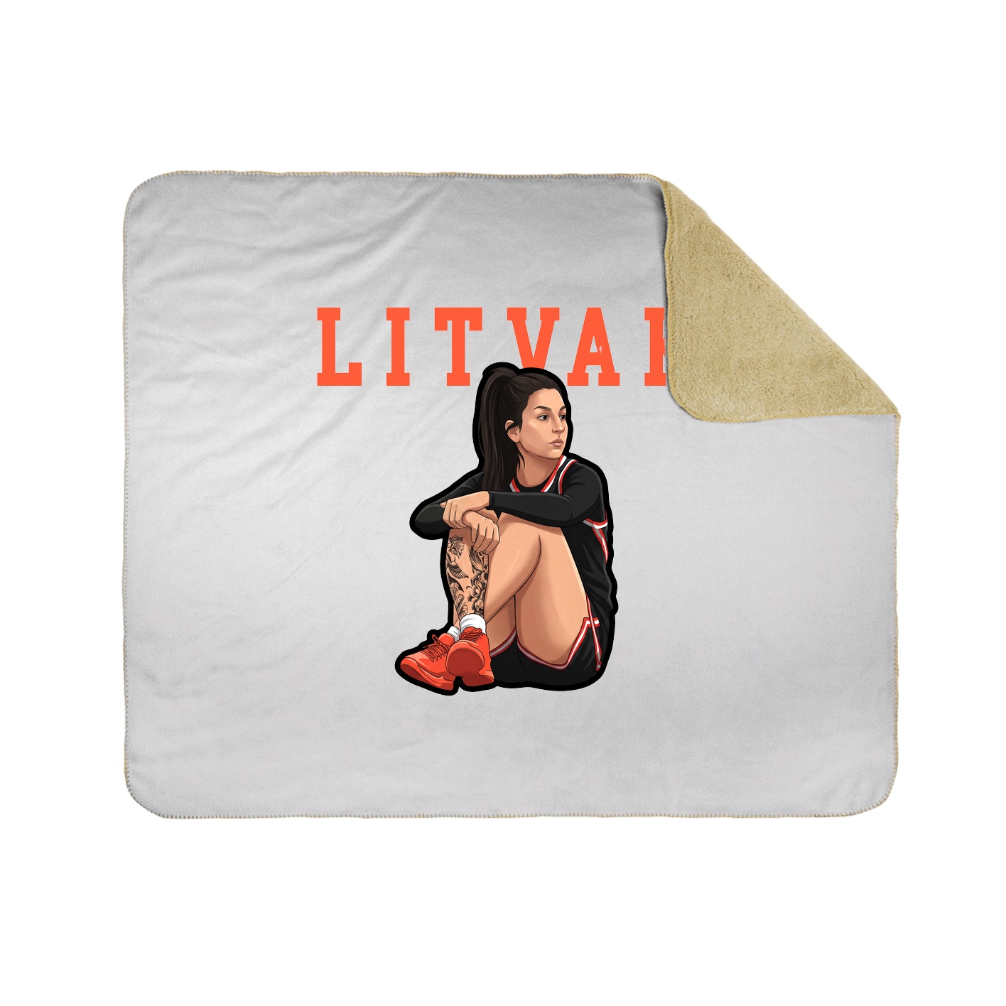 Throw Blanket — Shirsey in White