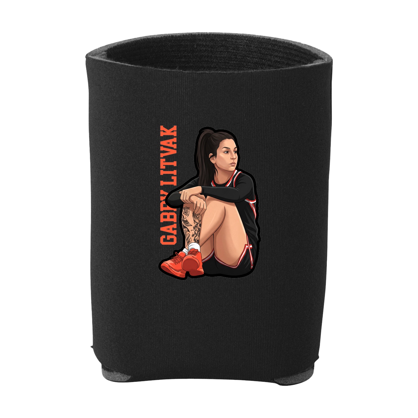 Can Holder — Name Vertical in Black