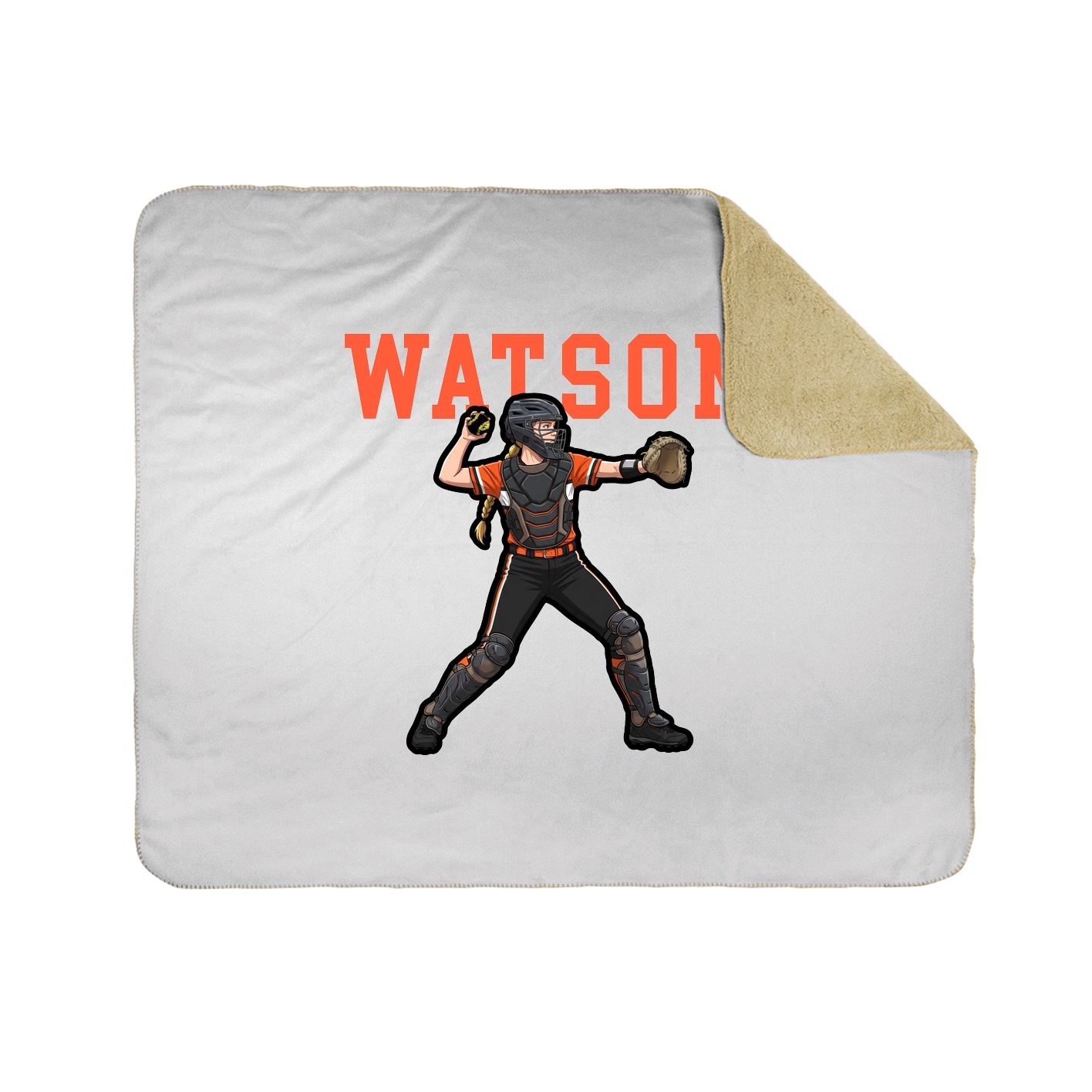 Throw Blanket — Shirsey in White