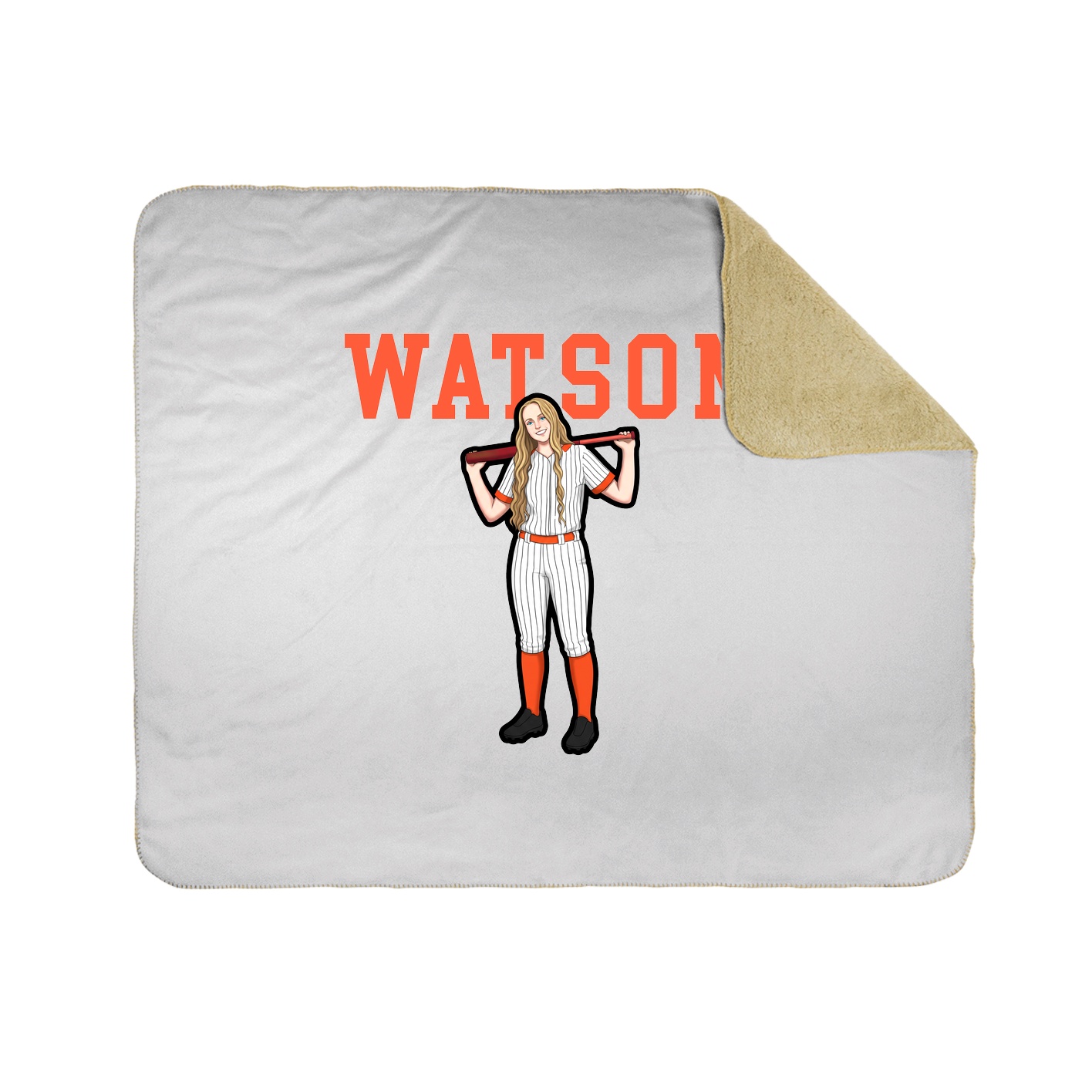 Throw Blanket — Shirsey in White