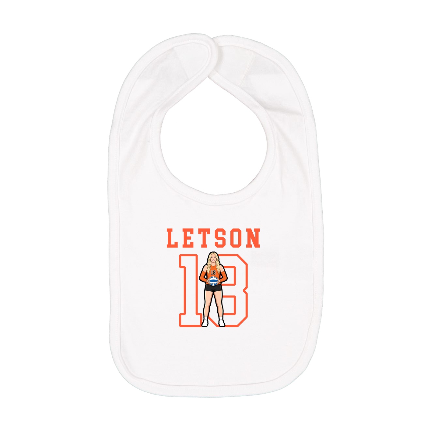 Infant Bib — Shirsey in White