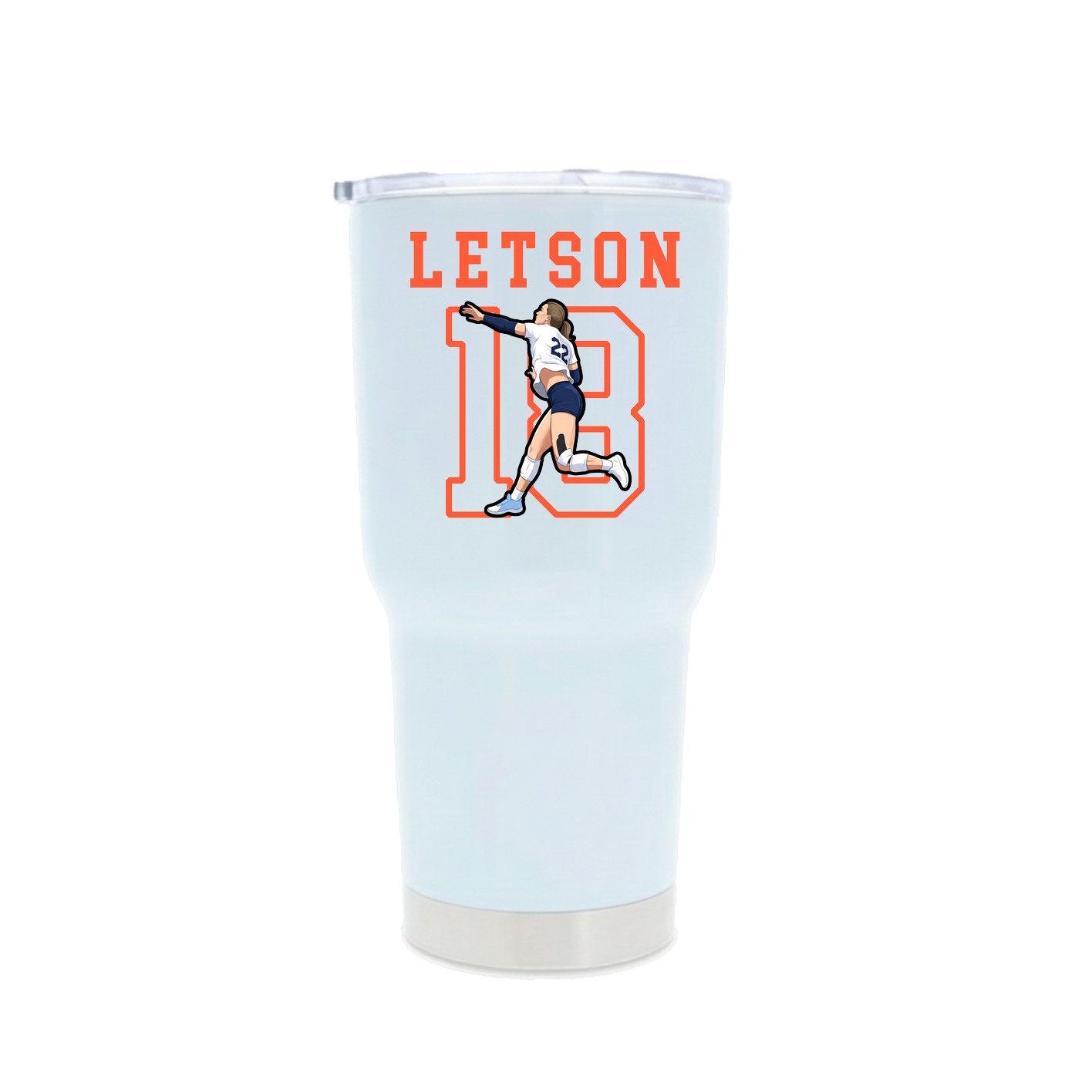 30oz Stainless Steel Tumbler — Shirsey in White
