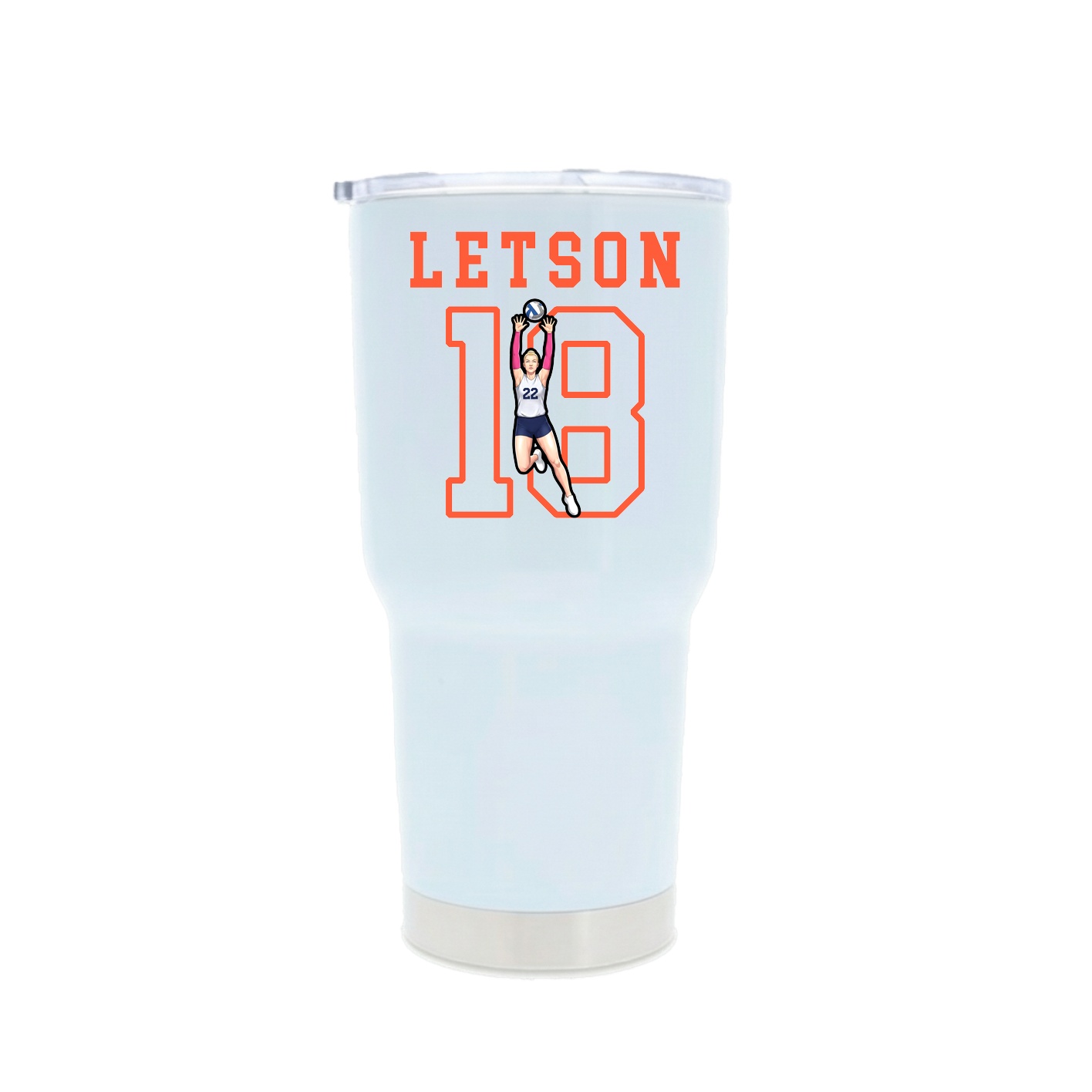 30oz Stainless Steel Tumbler — Shirsey in White