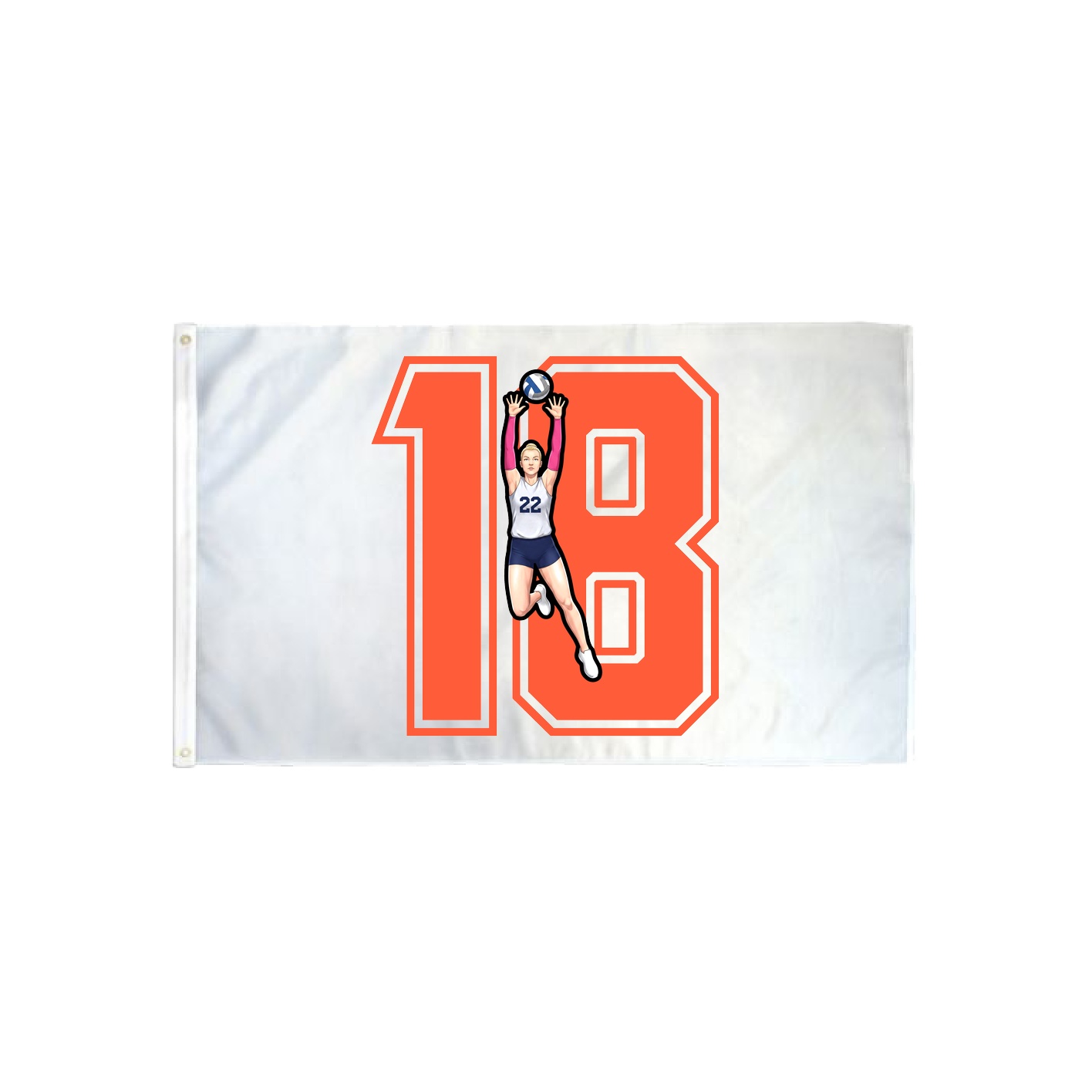 3x5 Flag — Number in Classic