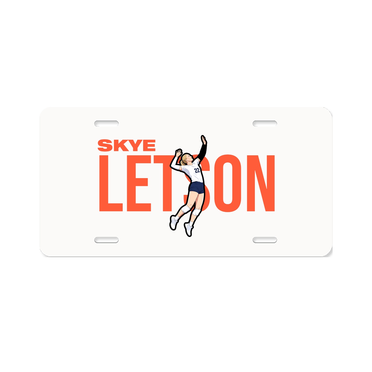 License Plate — Player Name in Classic