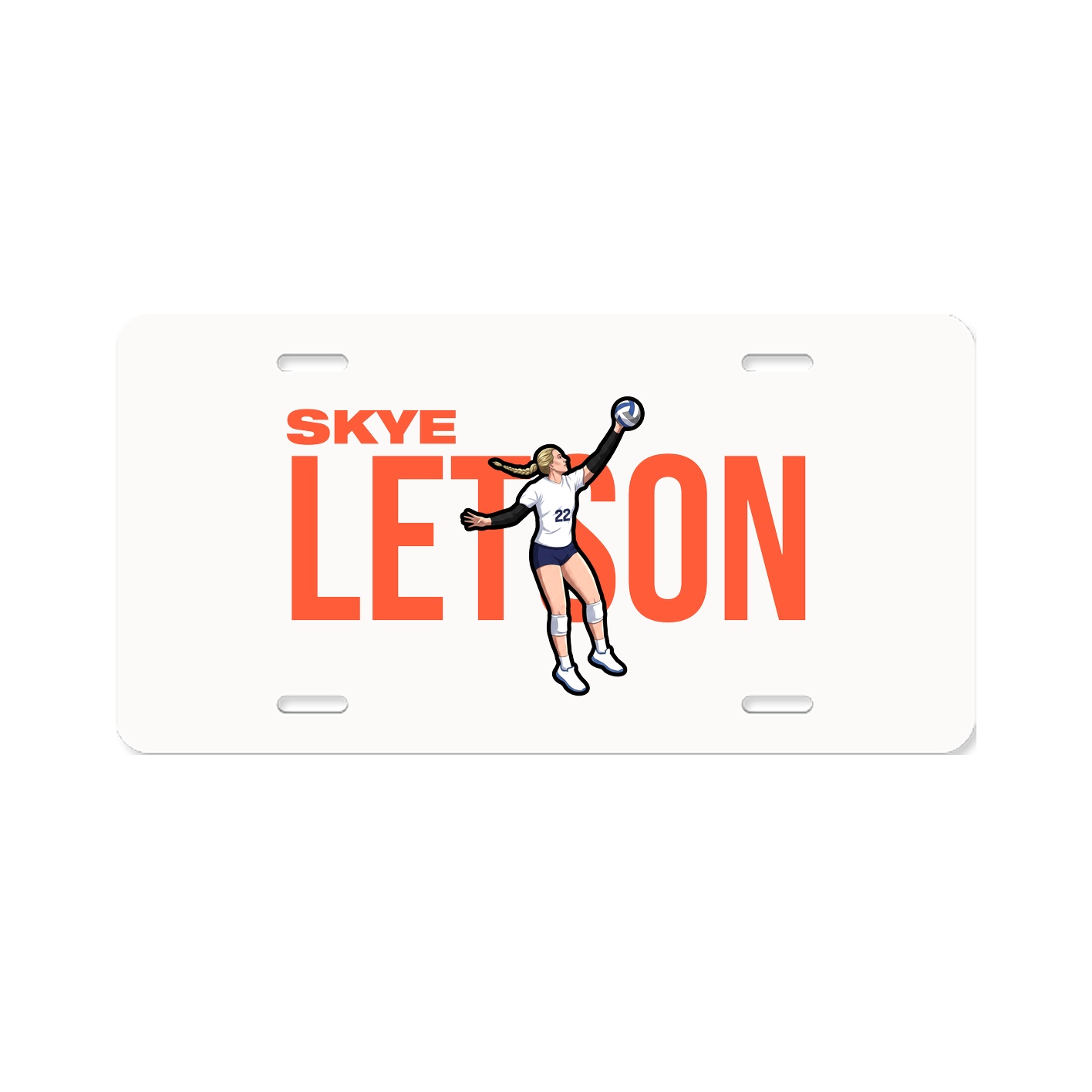 License Plate — Player Name in Classic